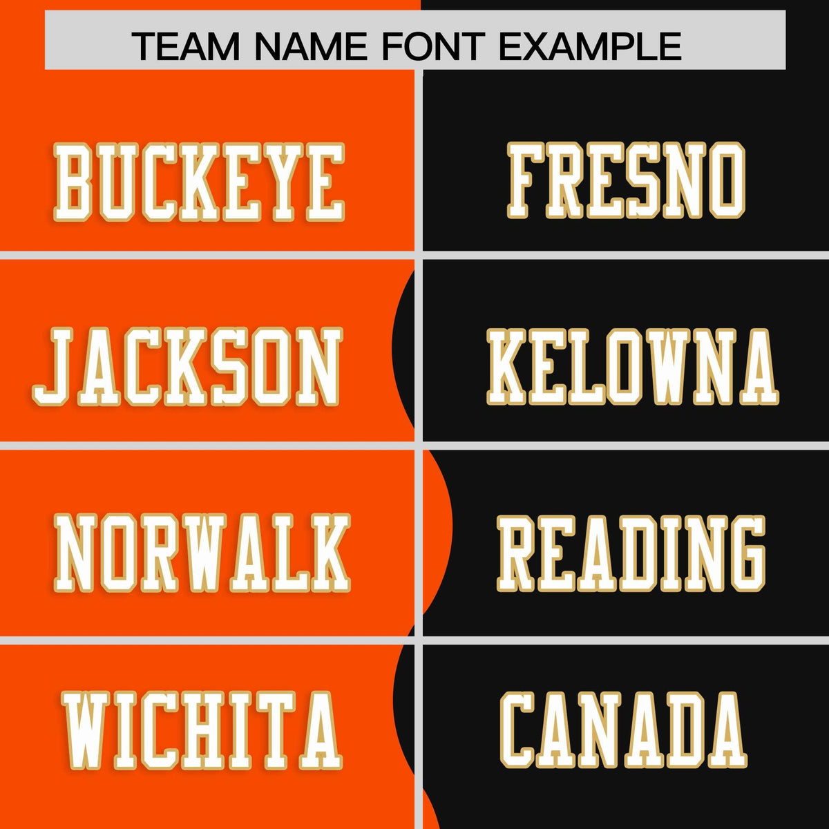 Custom Black Orange Split Fashion Mesh Authentic American Football Jersey