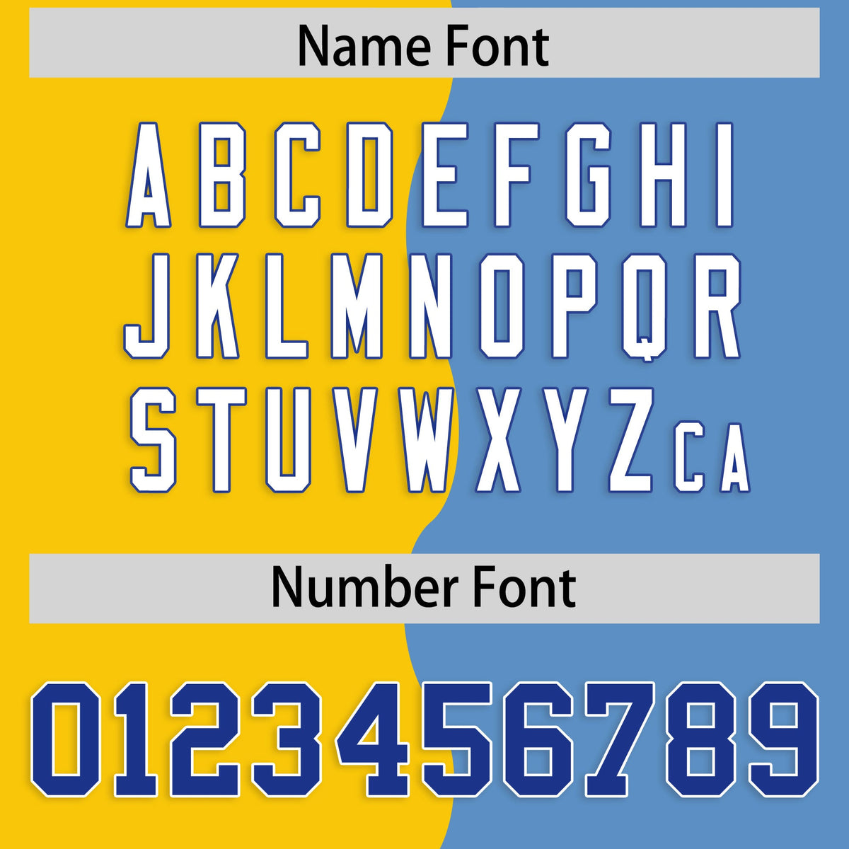 Custom Light Blue Gold Split Fashion Mesh Authentic American Football Jersey