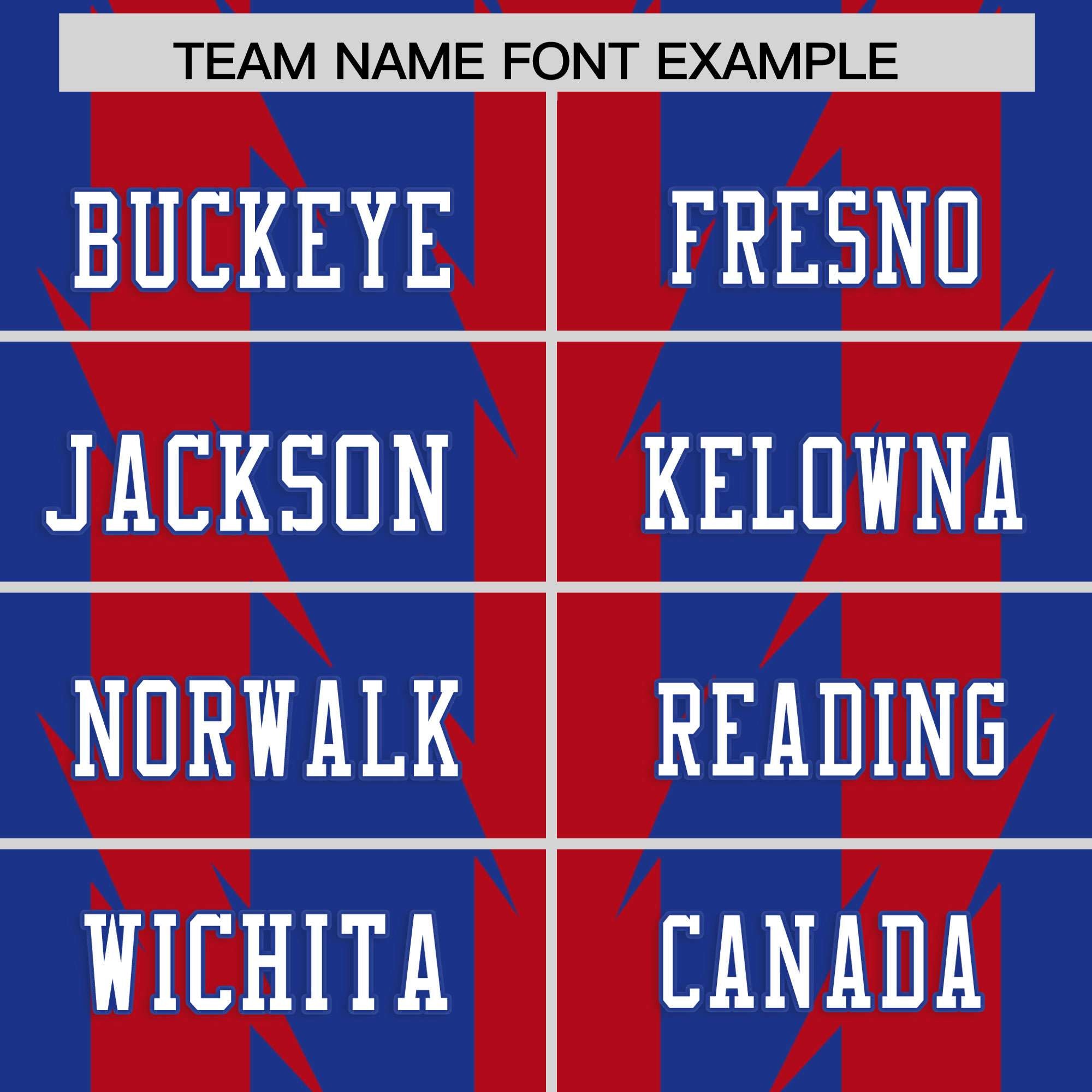 Custom Royal Red Personalized Razr Stripe Graffiti Pattern Authentic American Football Jersey