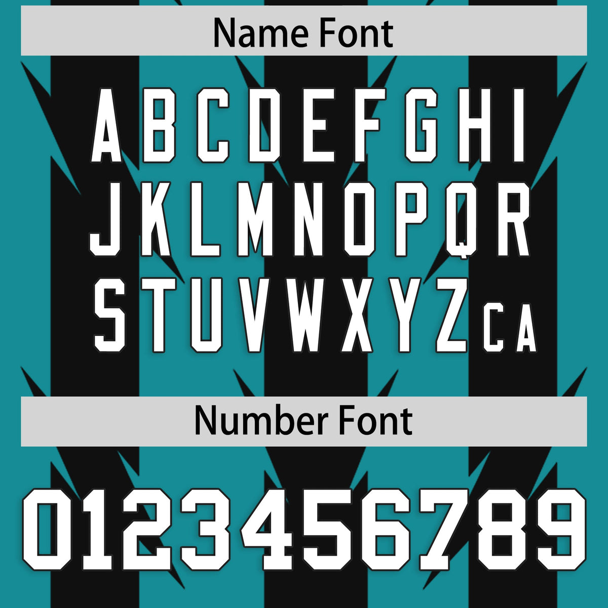 Custom Aqua Black Personalized Razr Stripe Graffiti Pattern Authentic American Football Jersey