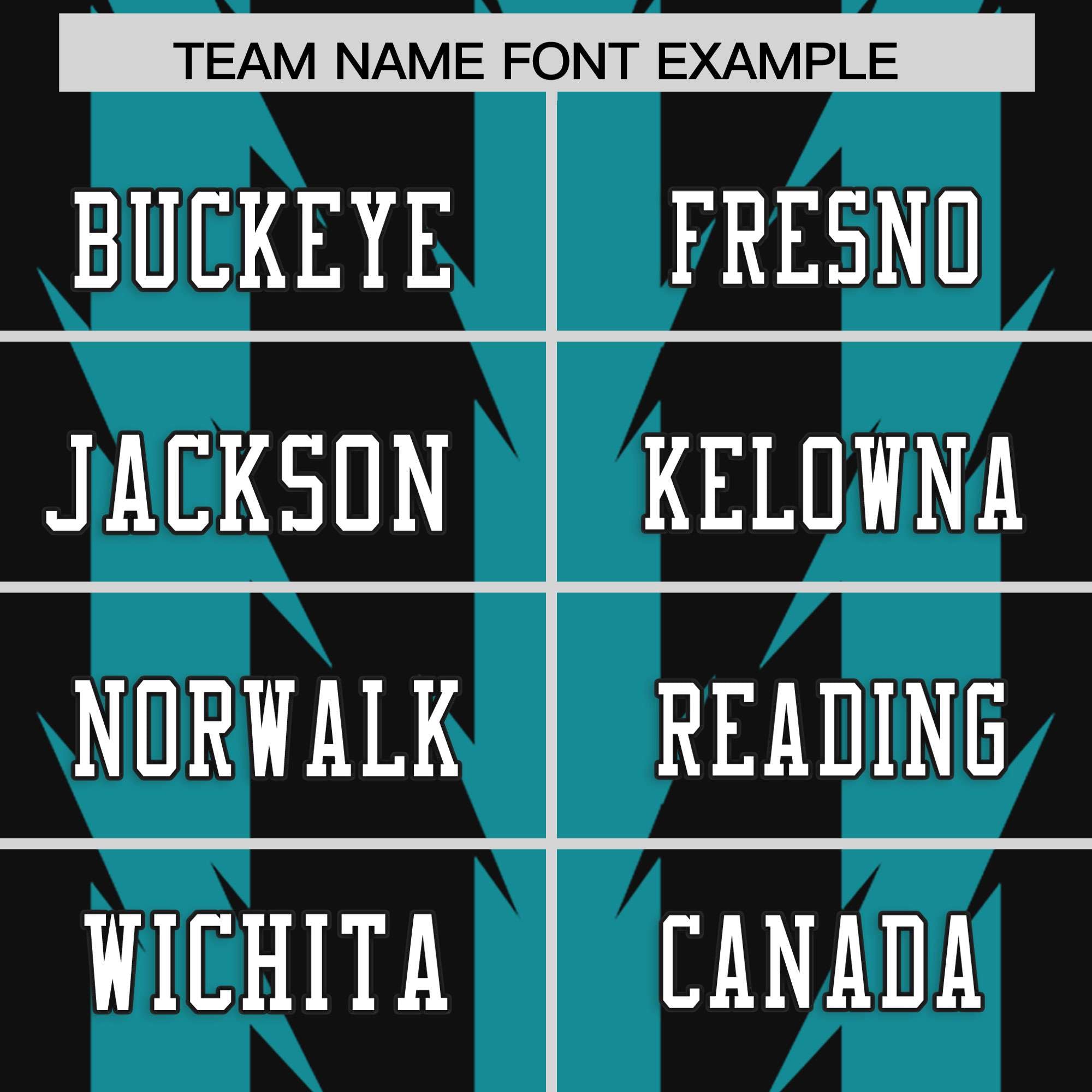 Custom Black Aqua Personalized Razr Stripe Graffiti Pattern Authentic American Football Jersey