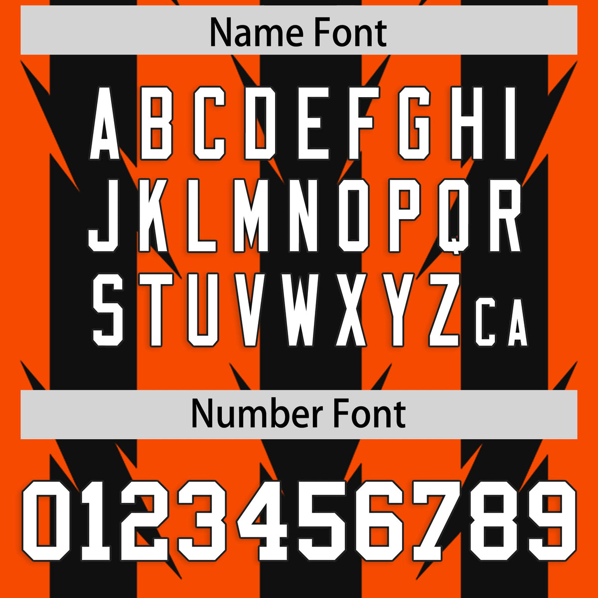 Custom Orange Black Personalized Razr Stripe Graffiti Pattern Authentic American Football Jersey