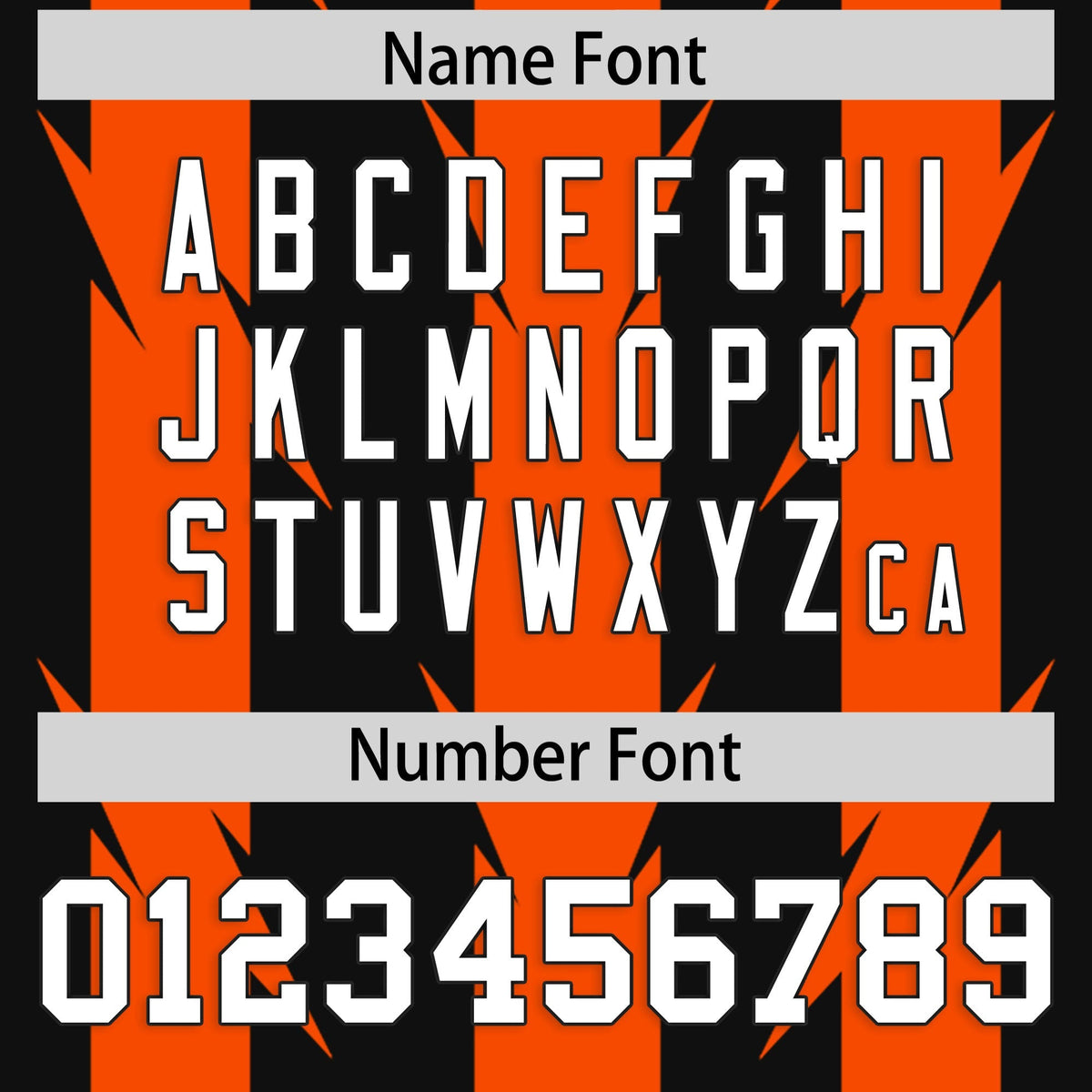 Custom Black Orange Personalized Razr Stripe Graffiti Pattern Authentic American Football Jersey