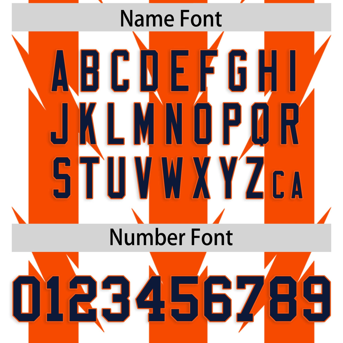 Custom White Orange Personalized Razr Stripe Graffiti Pattern Authentic American Football Jersey