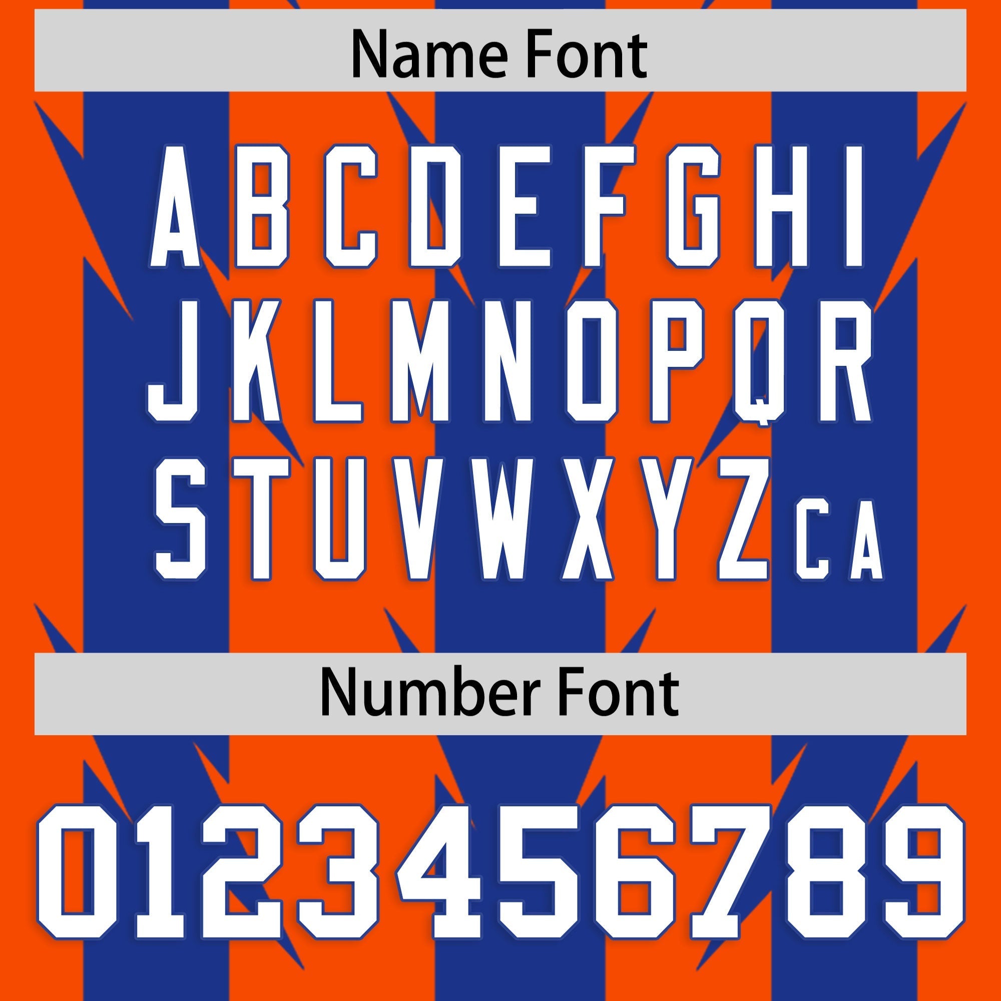 Custom Orange Royal Personalized Razr Stripe Graffiti Pattern Authentic American Football Jersey