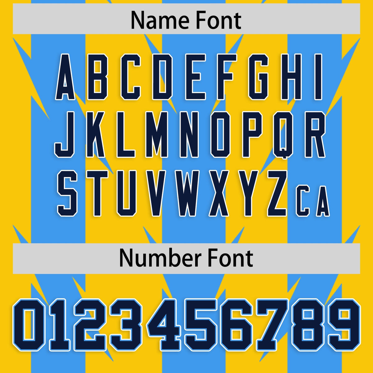 Custom Gold Powder Blue Personalized Razr Stripe Graffiti Pattern Authentic American Football Jersey