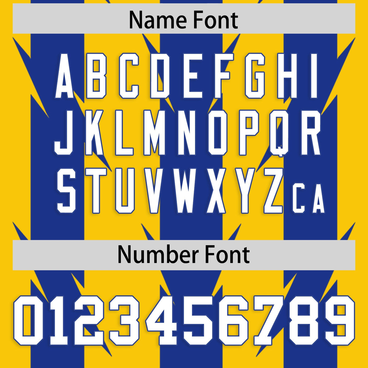 Custom Gold Royal Personalized Razr Stripe Graffiti Pattern Authentic American Football Jersey