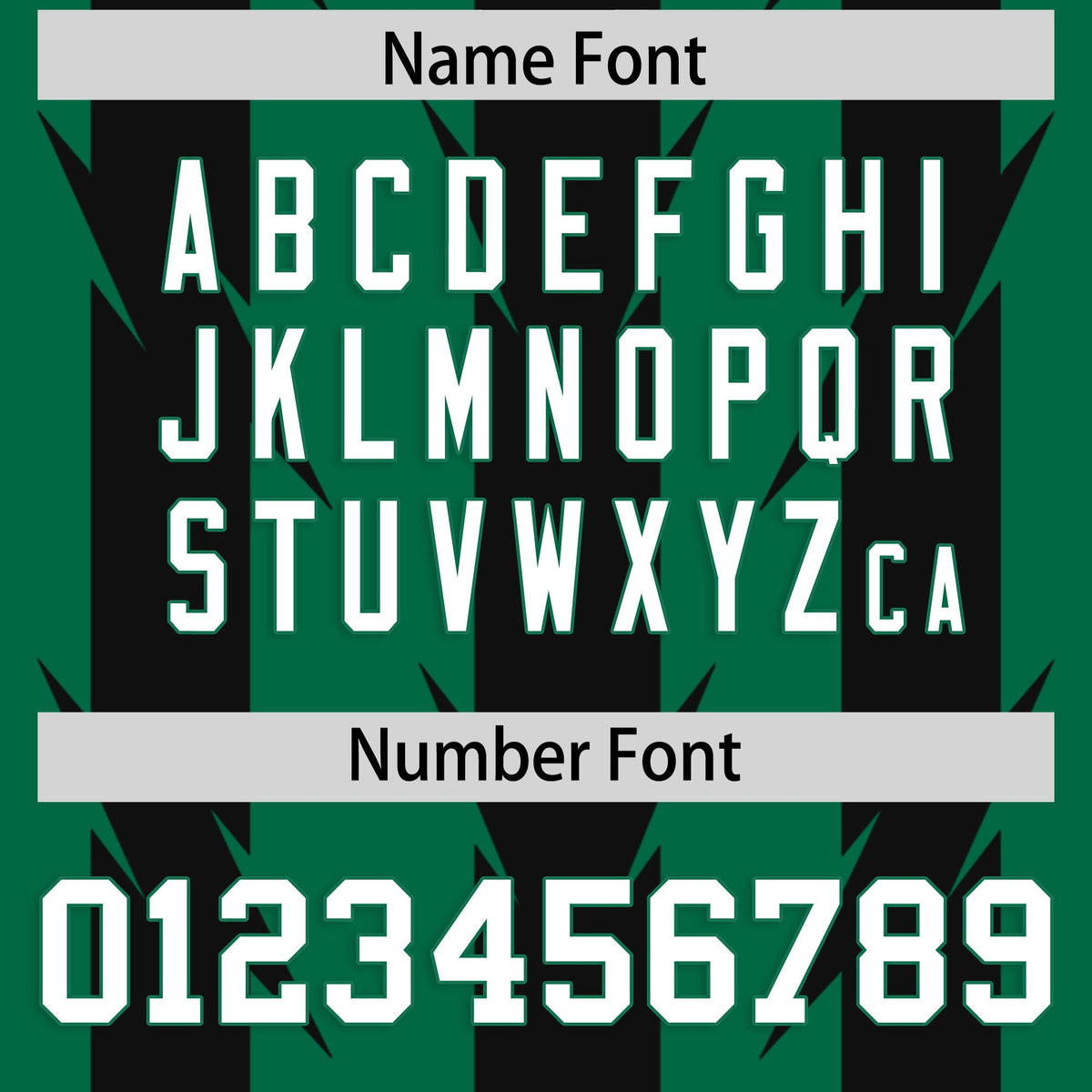 Custom Kelly Green Black Personalized Razr Stripe Graffiti Pattern Authentic American Football Jersey