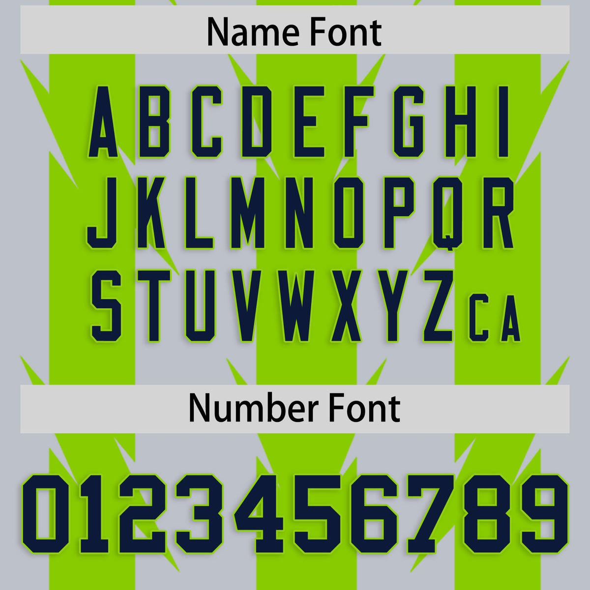 Custom Gray Neon Green Personalized Razr Stripe Graffiti Pattern Authentic American Football Jersey