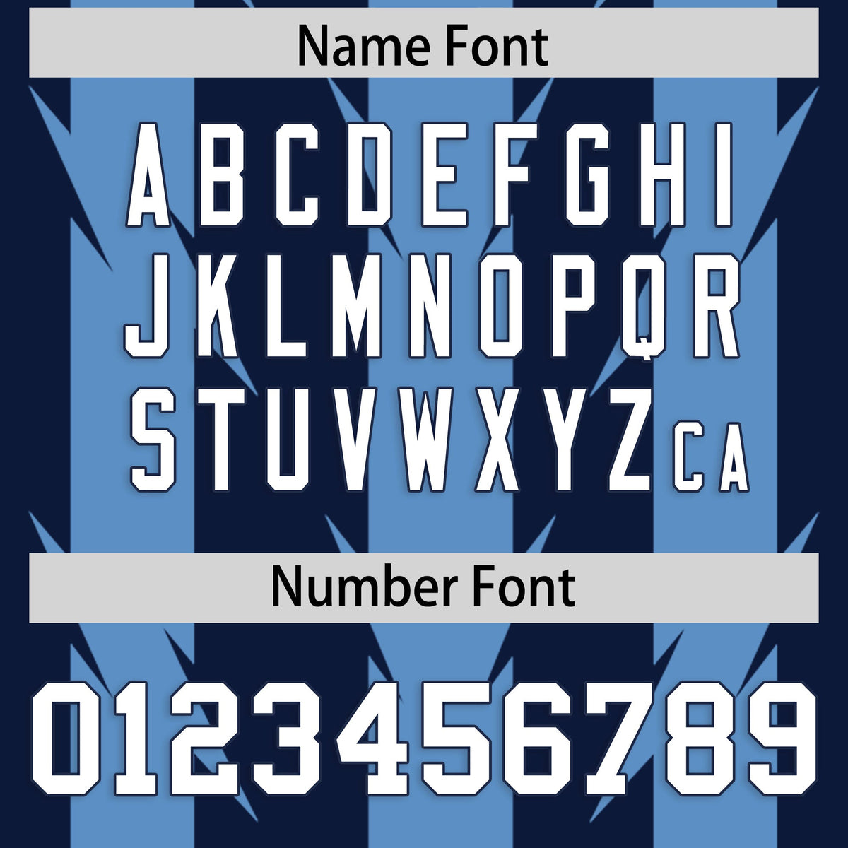 Custom Navy Light Blue Personalized Razr Stripe Graffiti Pattern Authentic American Football Jersey