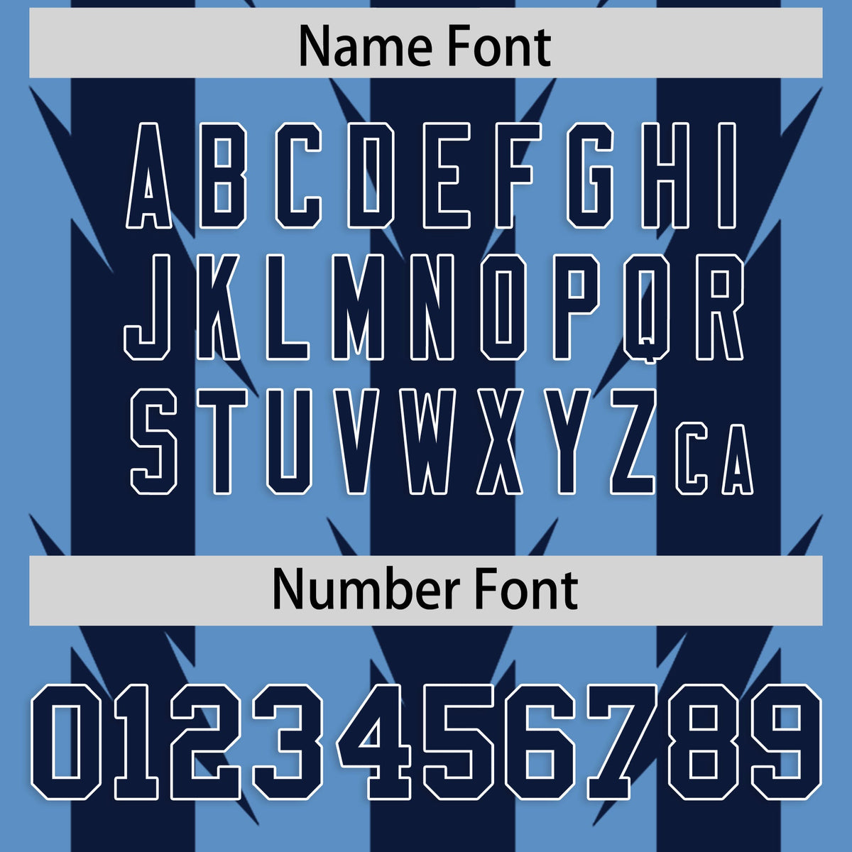 Custom Light Blue Navy Personalized Razr Stripe Graffiti Pattern Authentic American Football Jersey