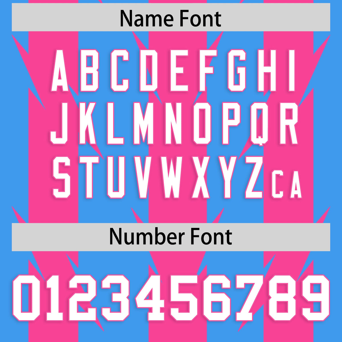 Custom Powder Blue Pink Personalized Razr Stripe Graffiti Pattern Authentic American Football Jersey