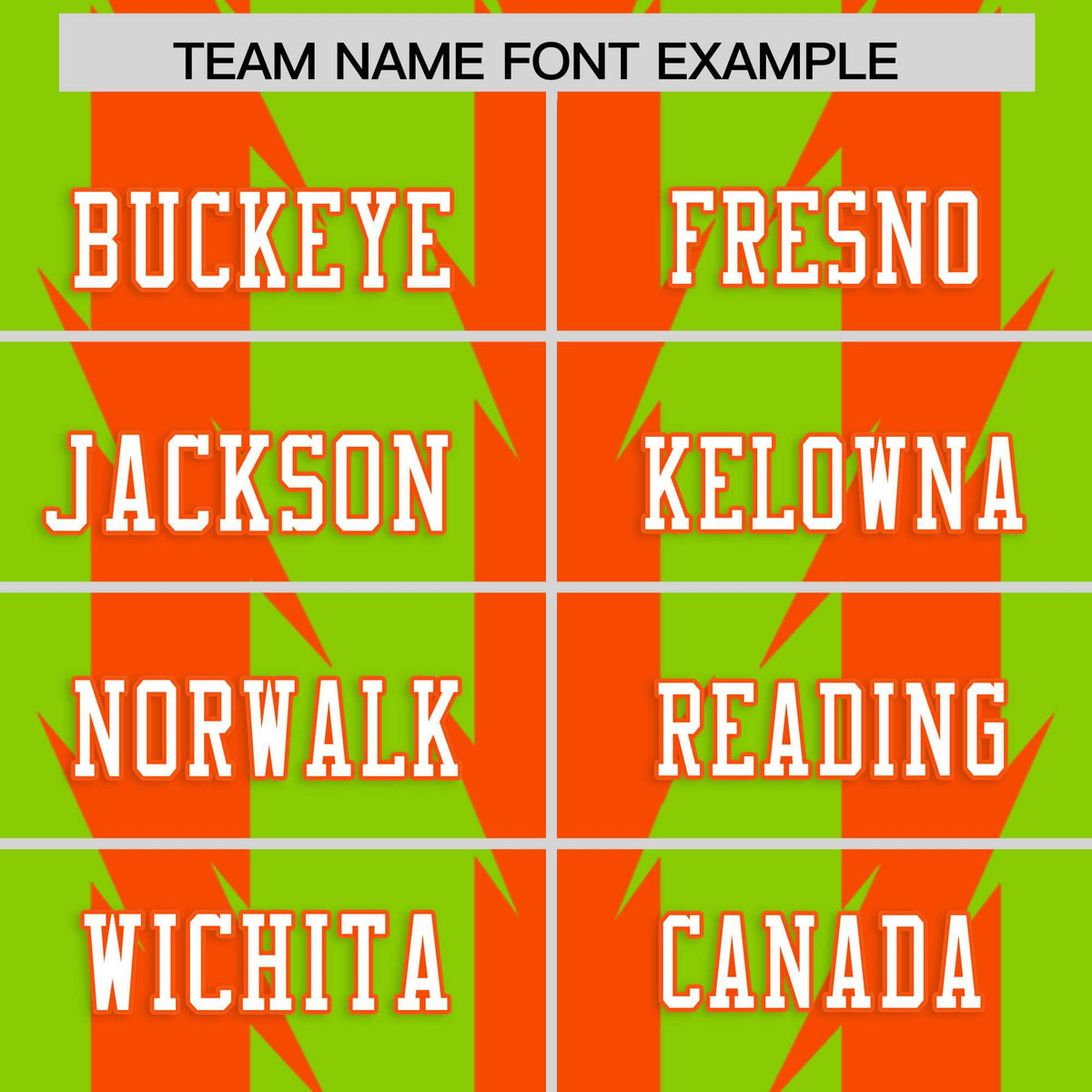 Custom Neon Green Orange Personalized Razr Stripe Graffiti Pattern Authentic American Football Jersey