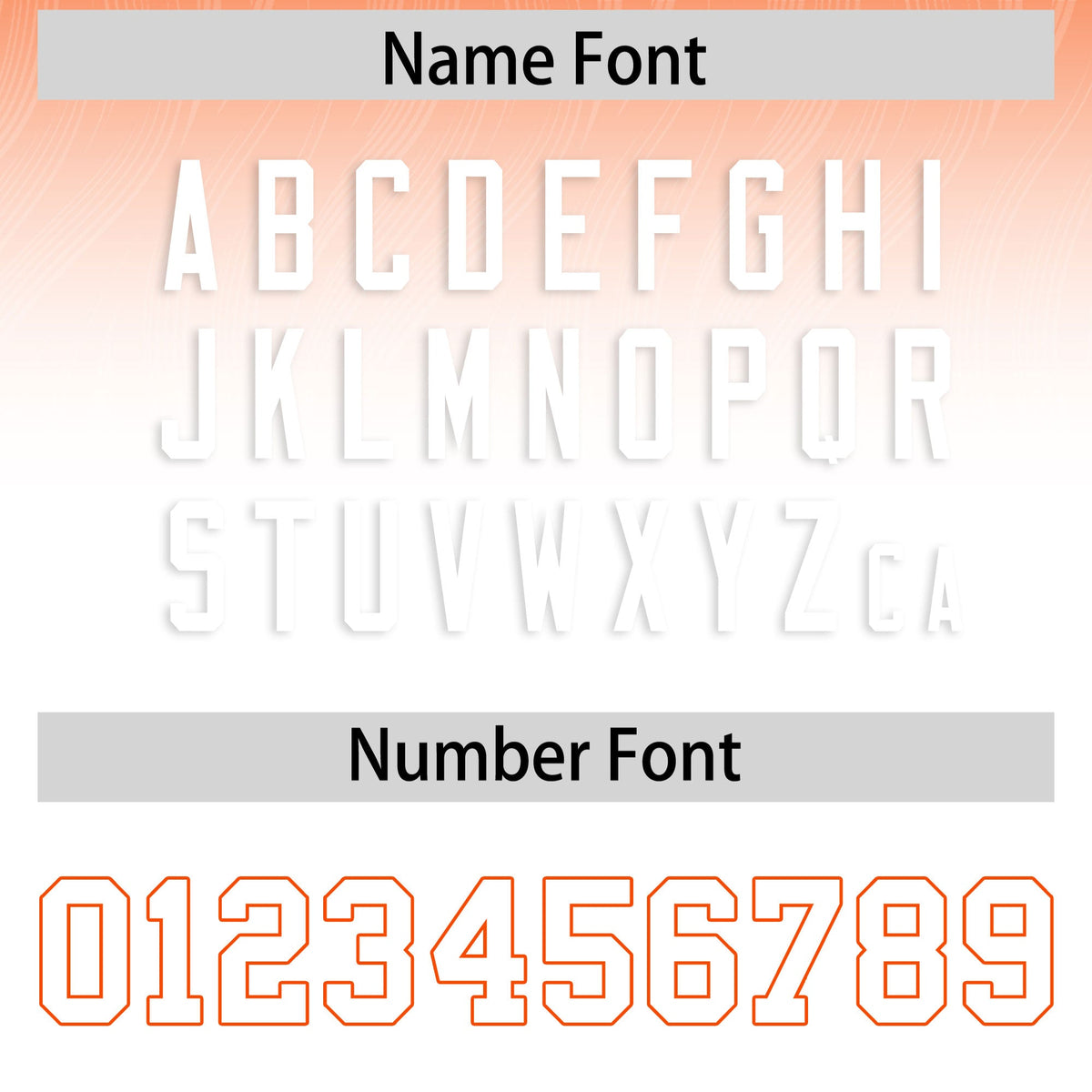 Custom Orange and White Gradient Fashion Outdoor Authentic Football Jersey