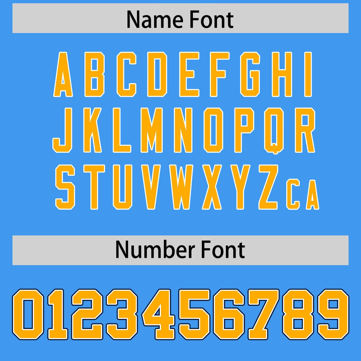 Custom Powder Blue Yellow Personalized Insert Color Design Authentic Football Jersey