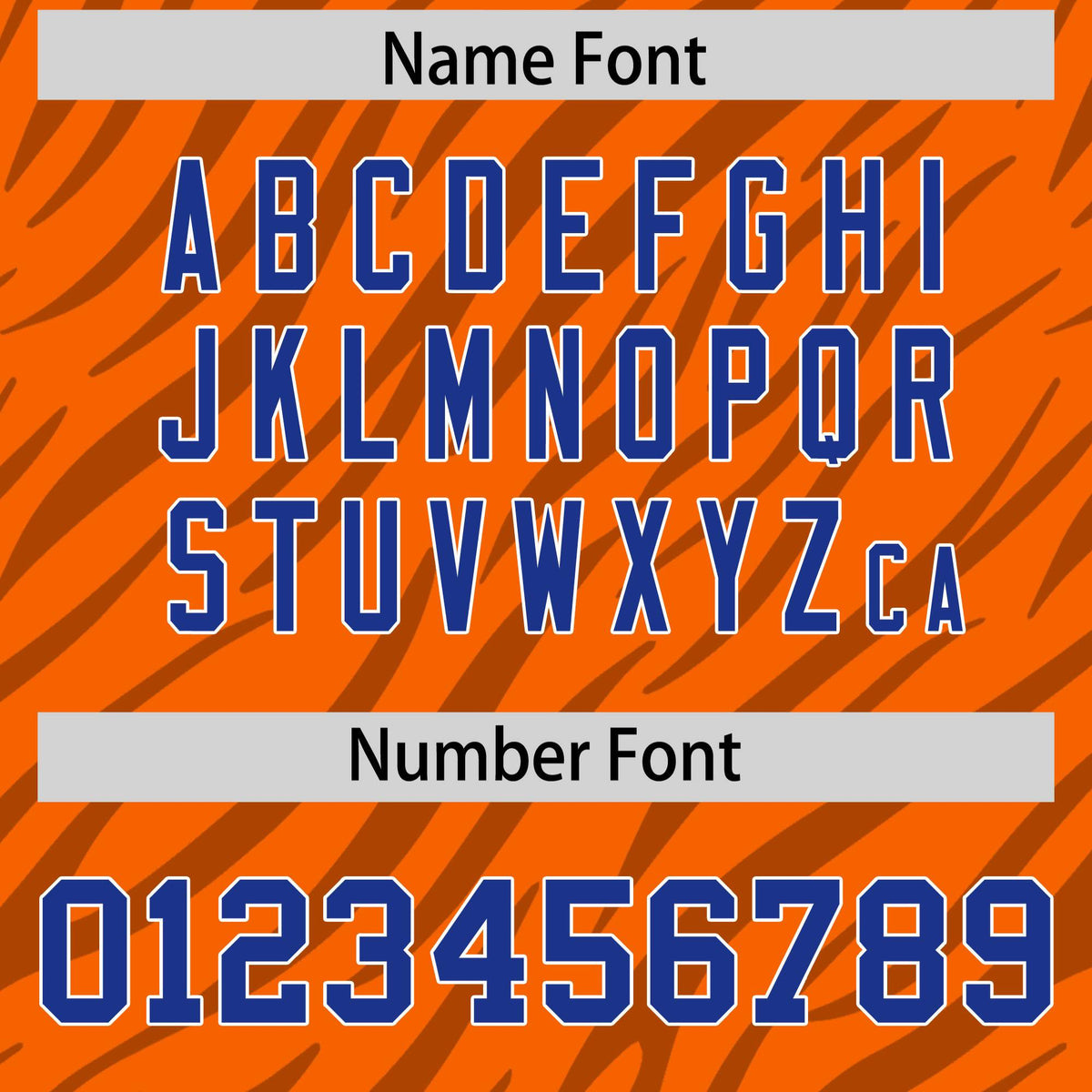 Custom Orange Black Personalized Tiger Stripe Graffiti Pattern Authentic Football Jersey