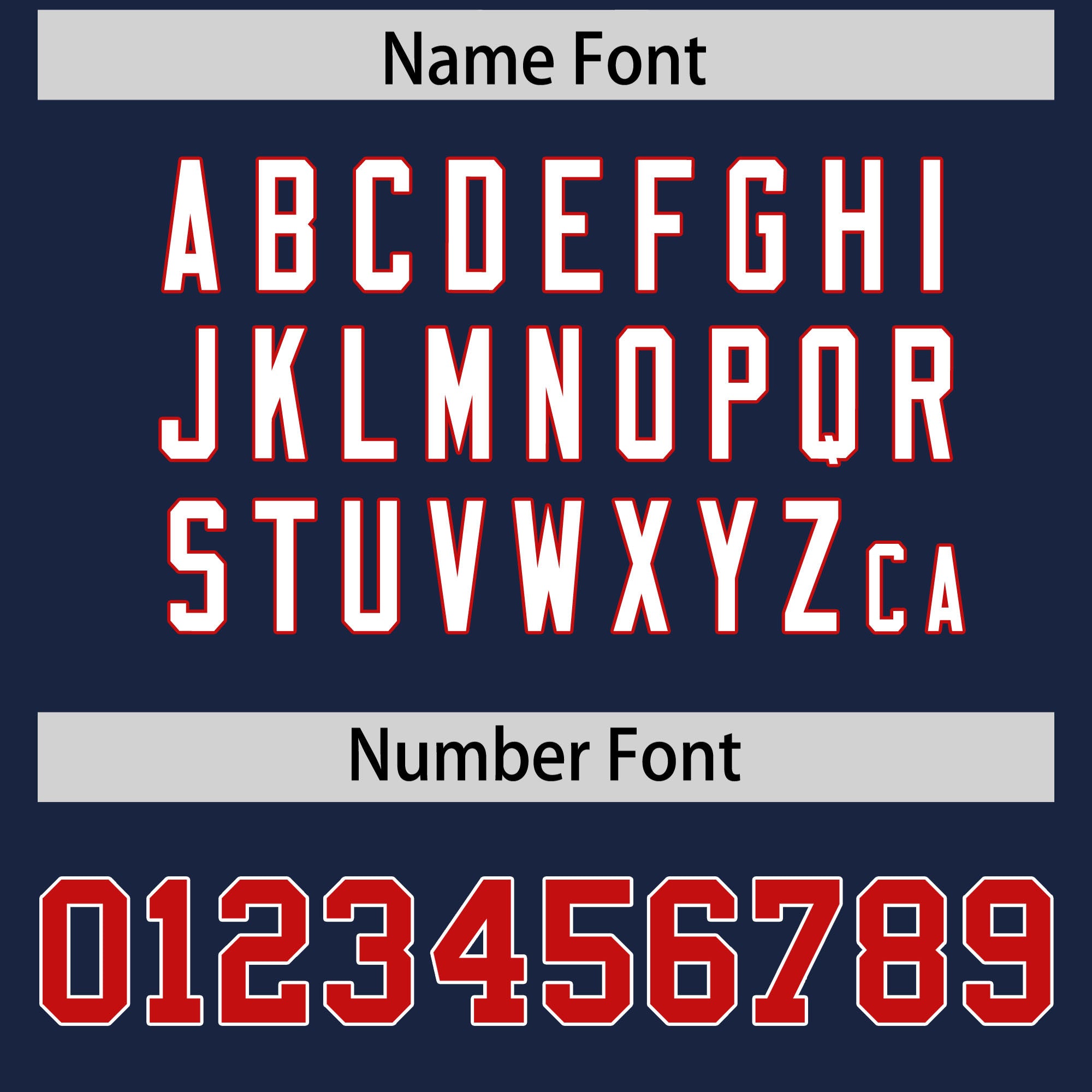 Benutzerdefinierte Marineblau Rot Personalisierte Schulter Stern Muster American Football Trikot