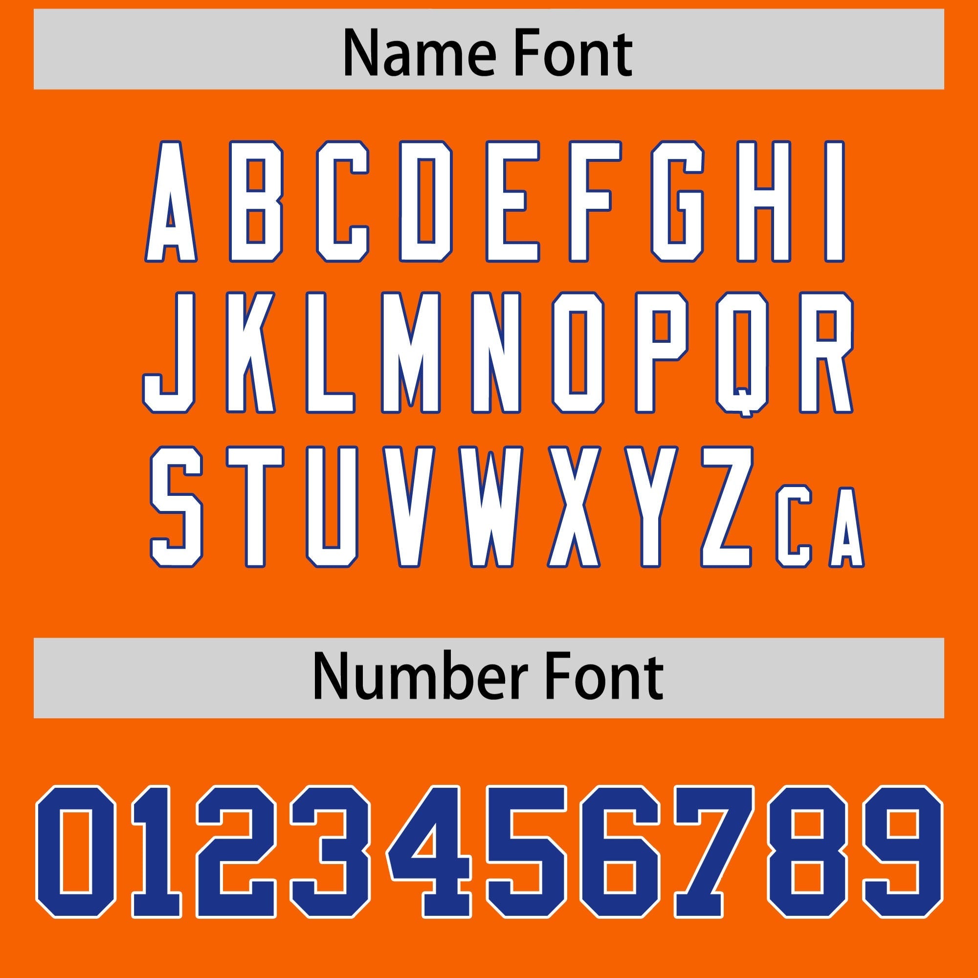 Benutzerdefinierte Orange Royal Personalisierte Schulter Stern Muster American Football Trikot