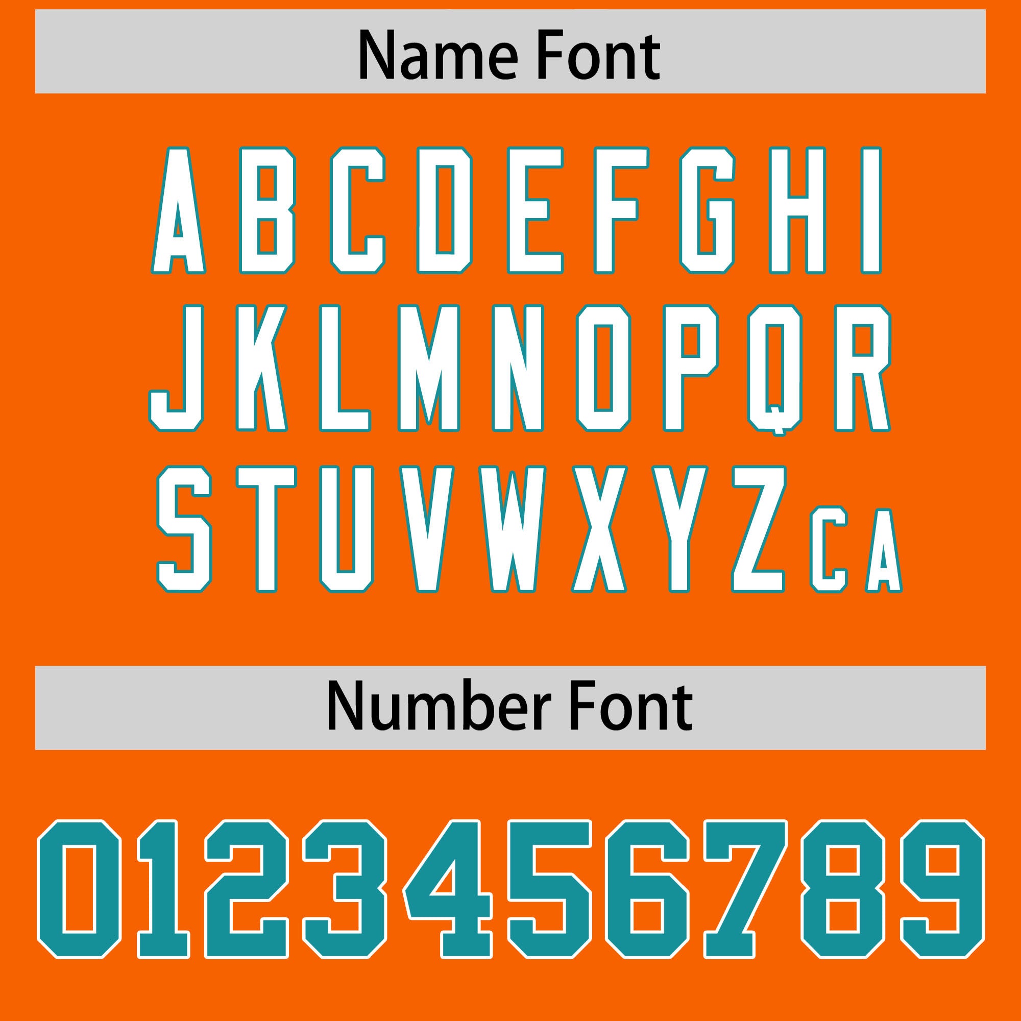 Benutzerdefinierte Orange Aqua Personalisierte Schulter Stern Muster American Football Jersey