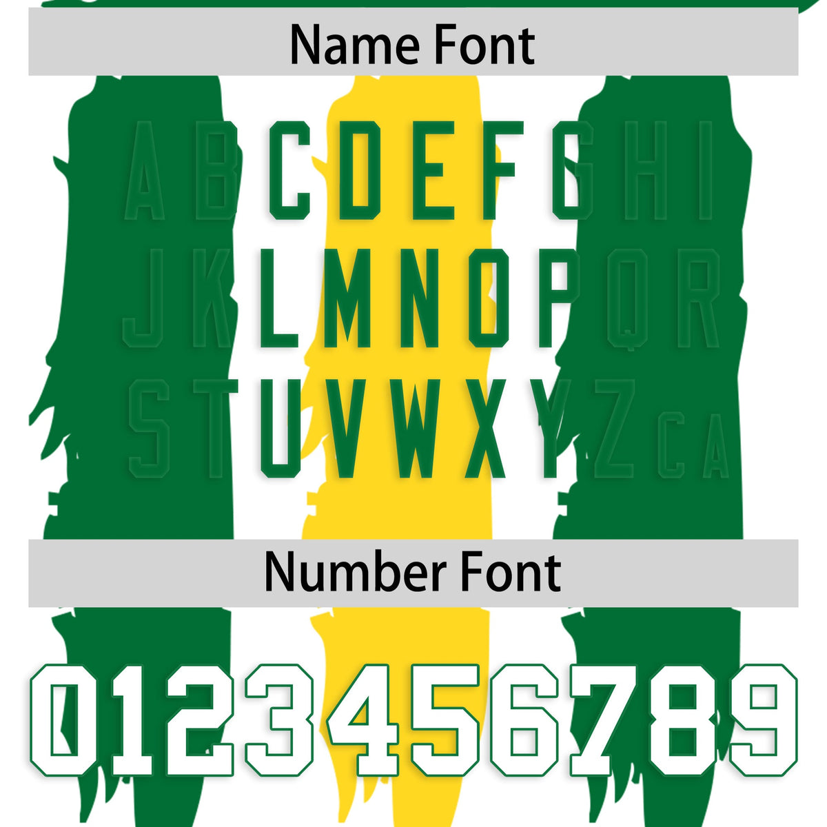 Custom White Kelly Green and Gold Graffiti Pattern Practice American Football Jerseys