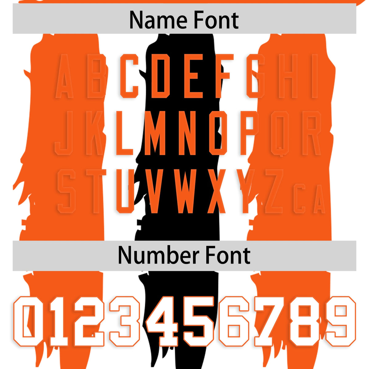 Custom White Orange and Black Graffiti Pattern Practice American Football Jerseys