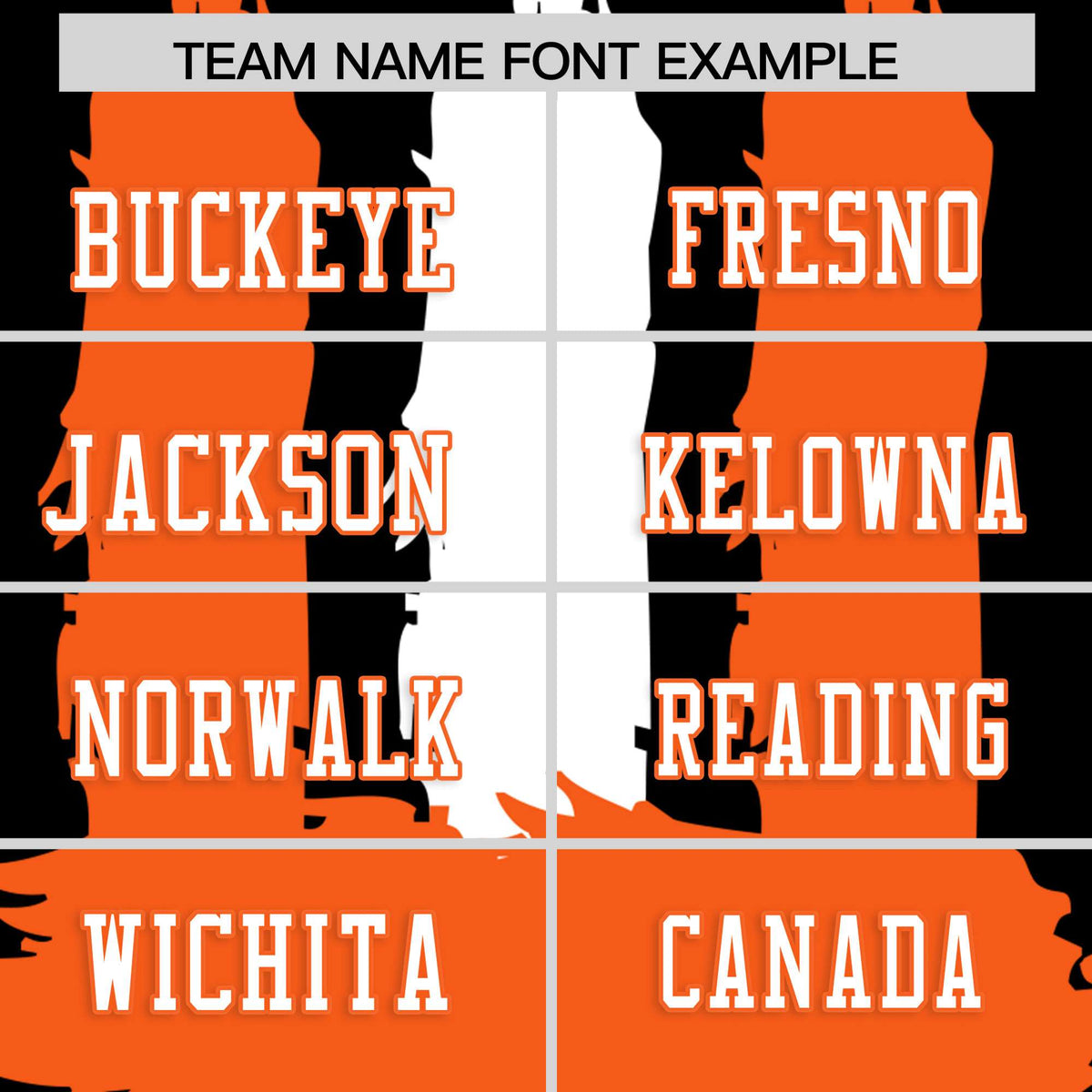 Custom Black Orange and White Graffiti Pattern Practice American Football Jerseys