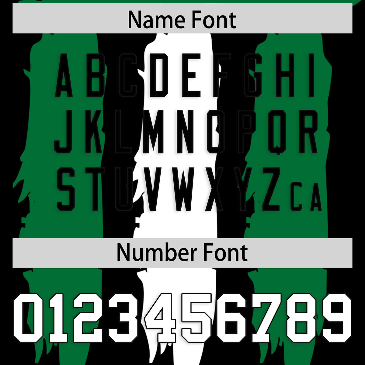 Custom Black Kelly Green and White Graffiti Pattern Practice American Football Jerseys