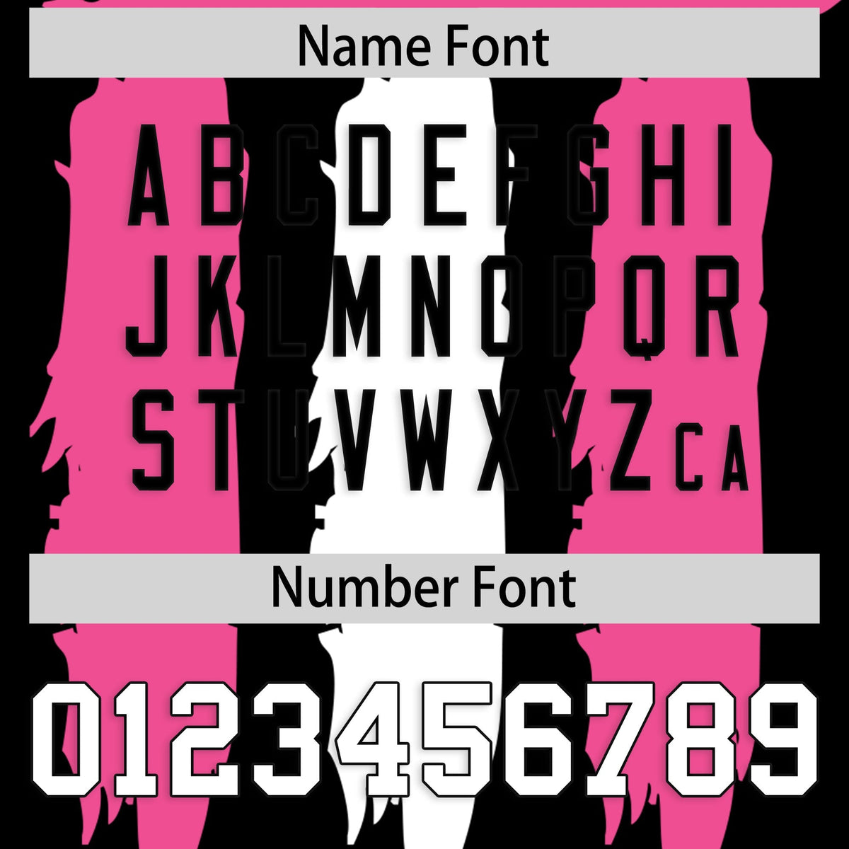 Custom Black Pink and White Graffiti Pattern Practice American Football Jerseys