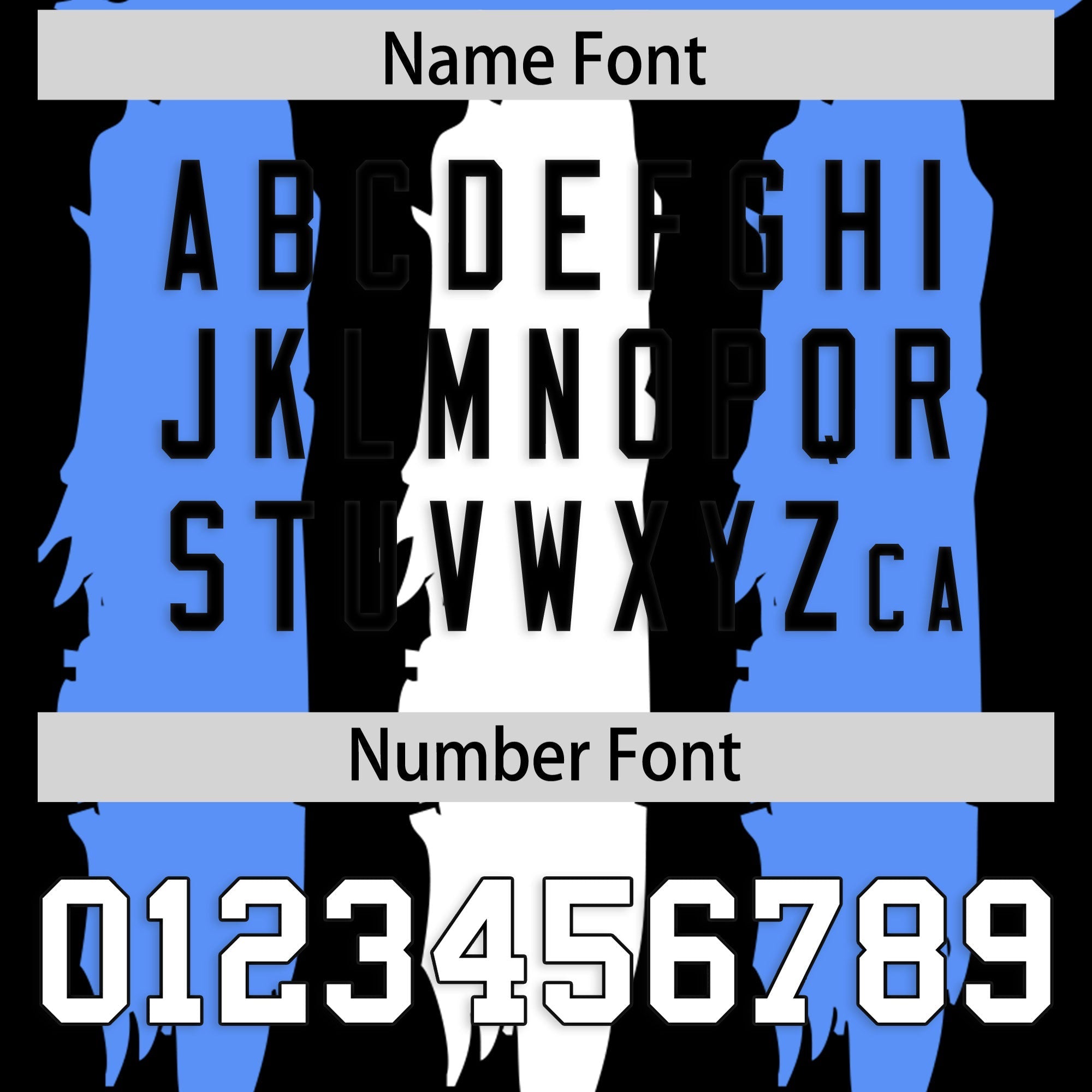 Custom Black Powder Blue and White Graffiti Pattern Practice American Football Jerseys