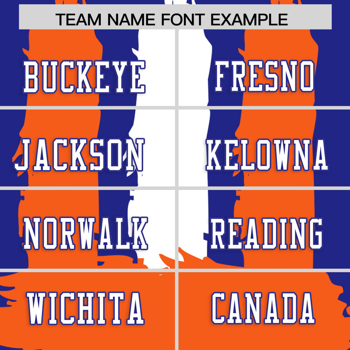 Custom Royal Orange and White Graffiti Pattern Practice American Football Jerseys
