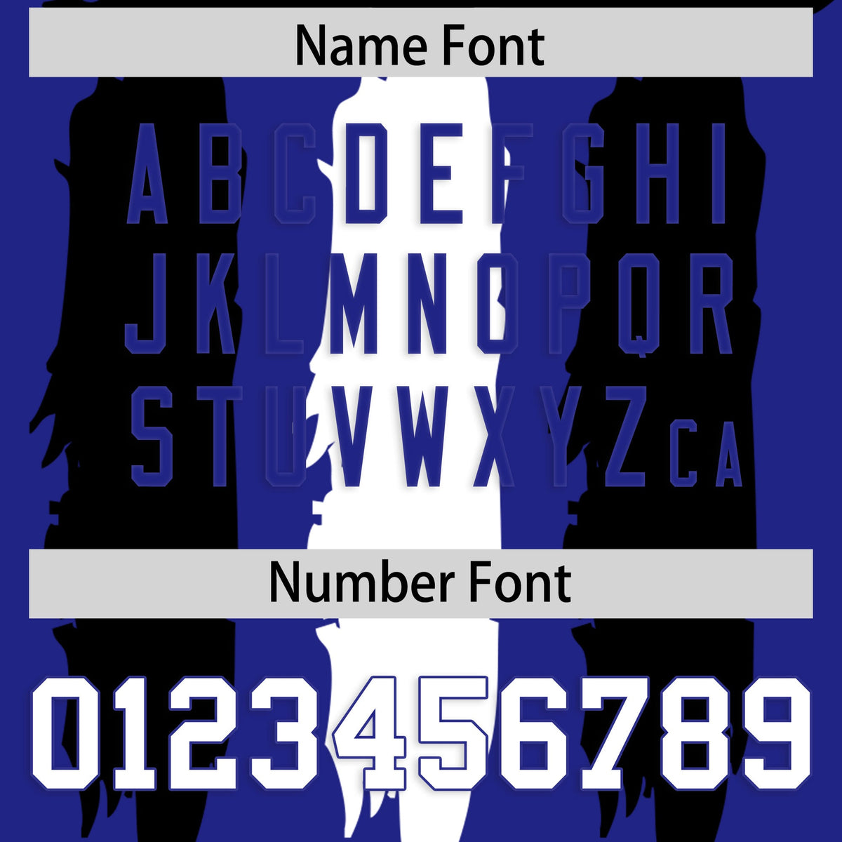 Custom Royal Black and White Graffiti Pattern Practice American Football Jerseys