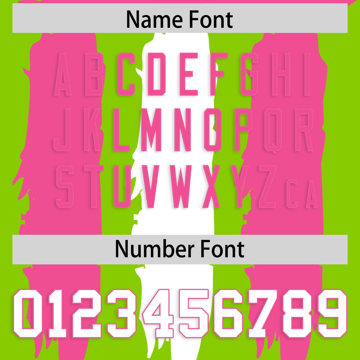 Custom Neon Green Pink and White Graffiti Pattern Practice American Football Jerseys