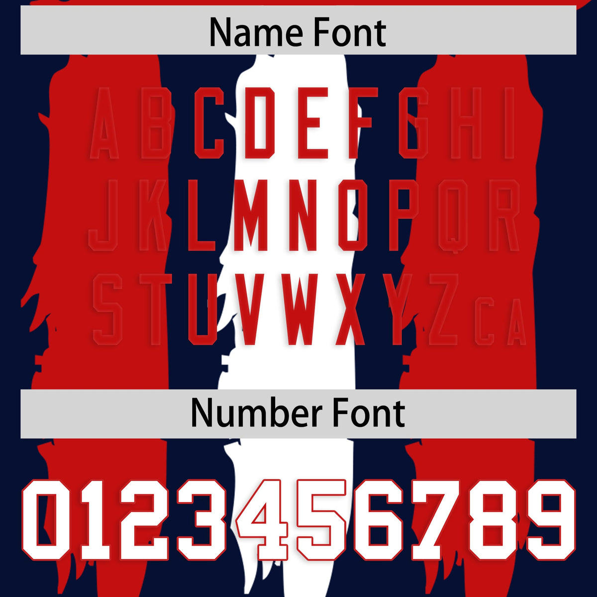 Custom Navy Red and White Graffiti Pattern Practice American Football Jerseys