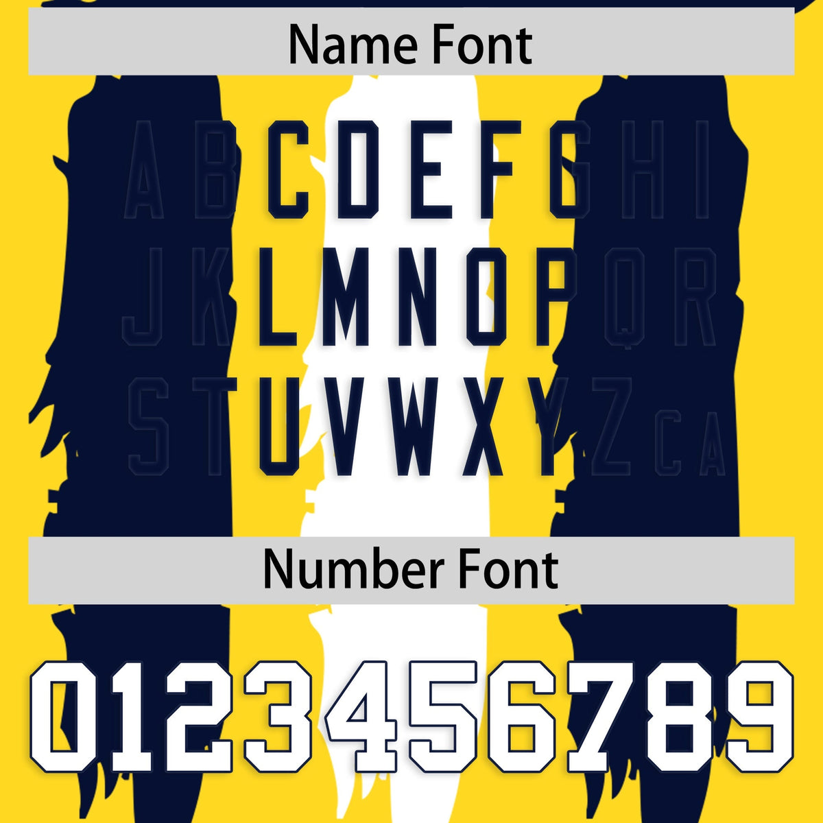 Custom Gold Navy and White Graffiti Pattern Practice American Football Jerseys