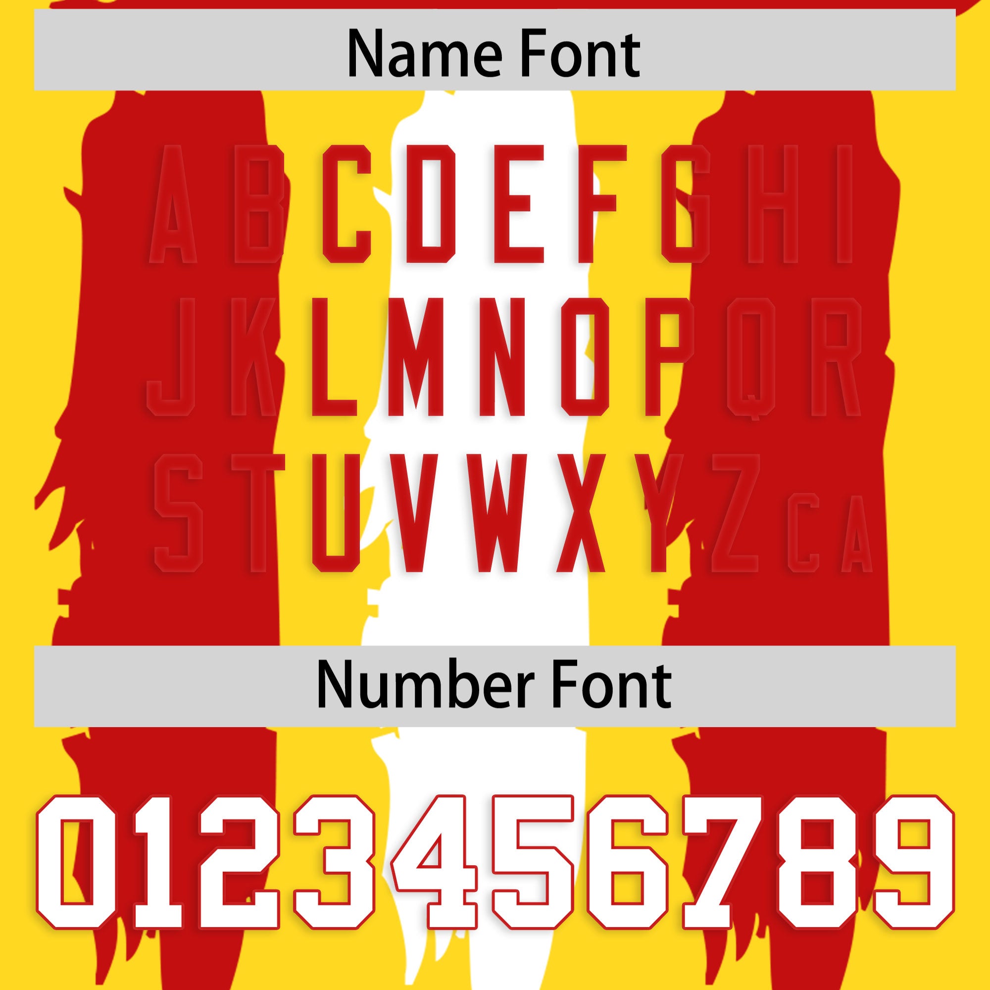 Custom Gold Red and White Graffiti Pattern Practice American Football Jerseys