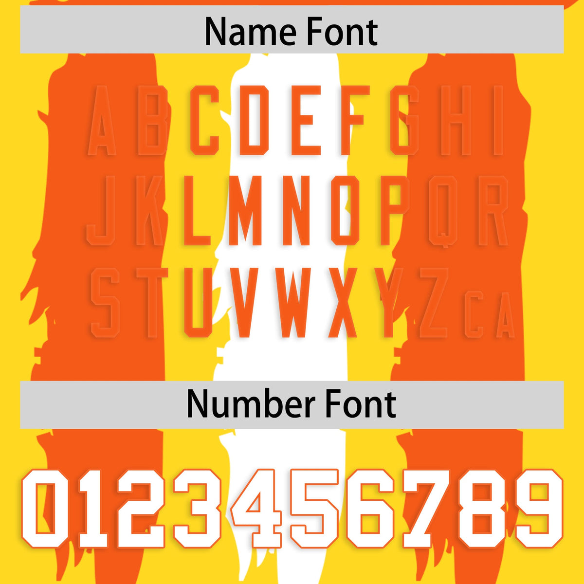 Custom Gold Orange and White Graffiti Pattern Practice American Football Jerseys