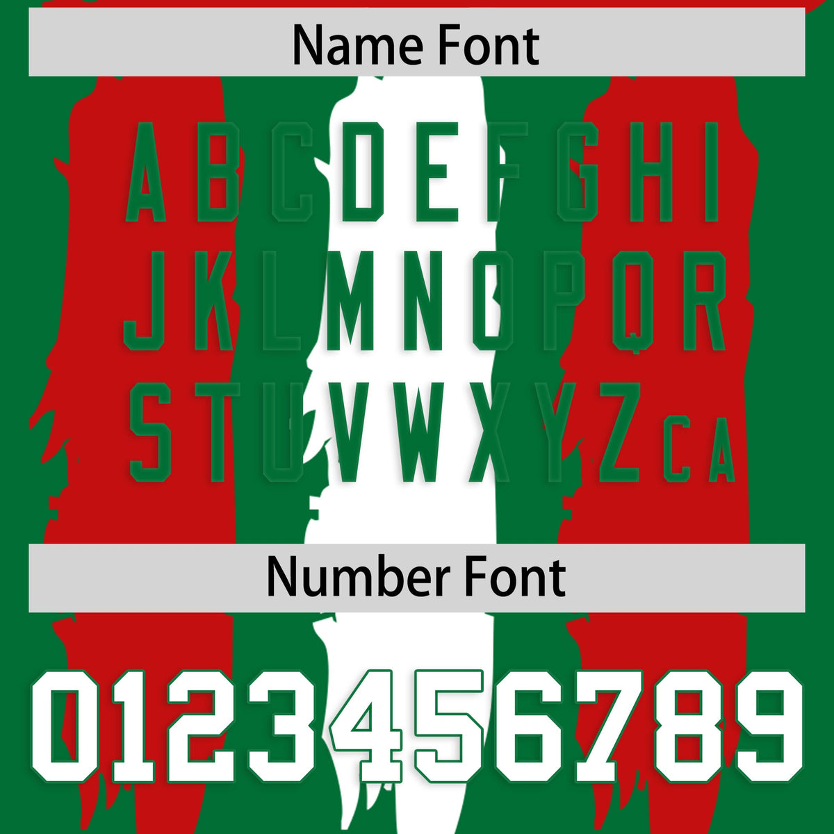 Custom Kelly Green Red and White Graffiti Pattern Practice American Football Jerseys