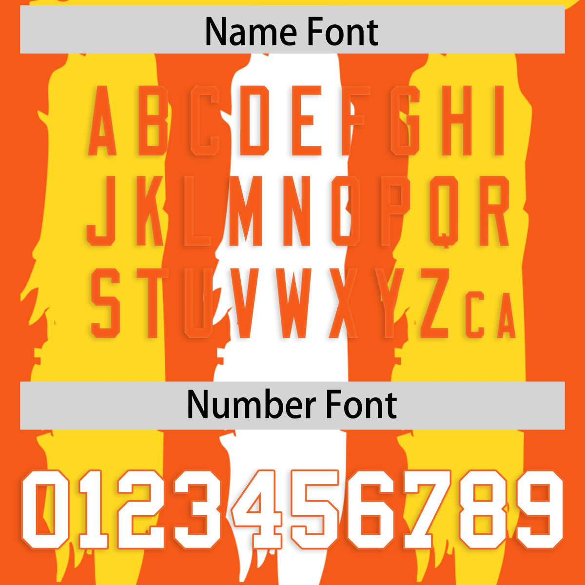 Custom Orange White Graffiti Pattern Practice American Football Jerseys