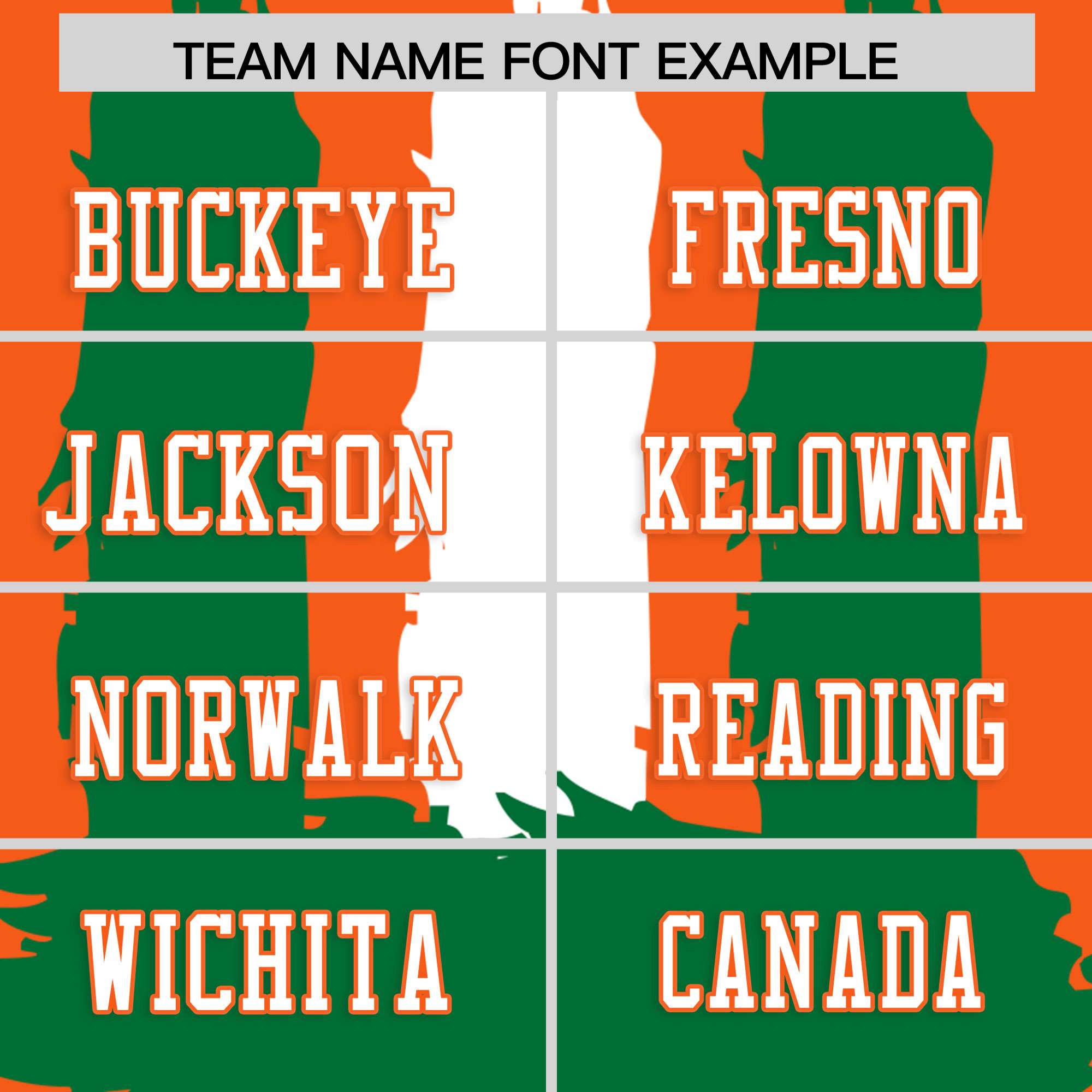 Custom Orange Kelly Green and White Graffiti Pattern Practice American Football Jerseys