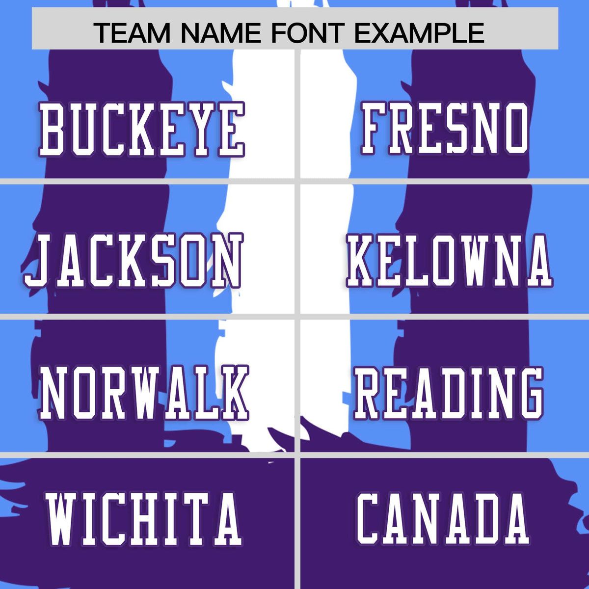 Custom Powder Blue Purple and White Graffiti Pattern Practice American Football Jerseys