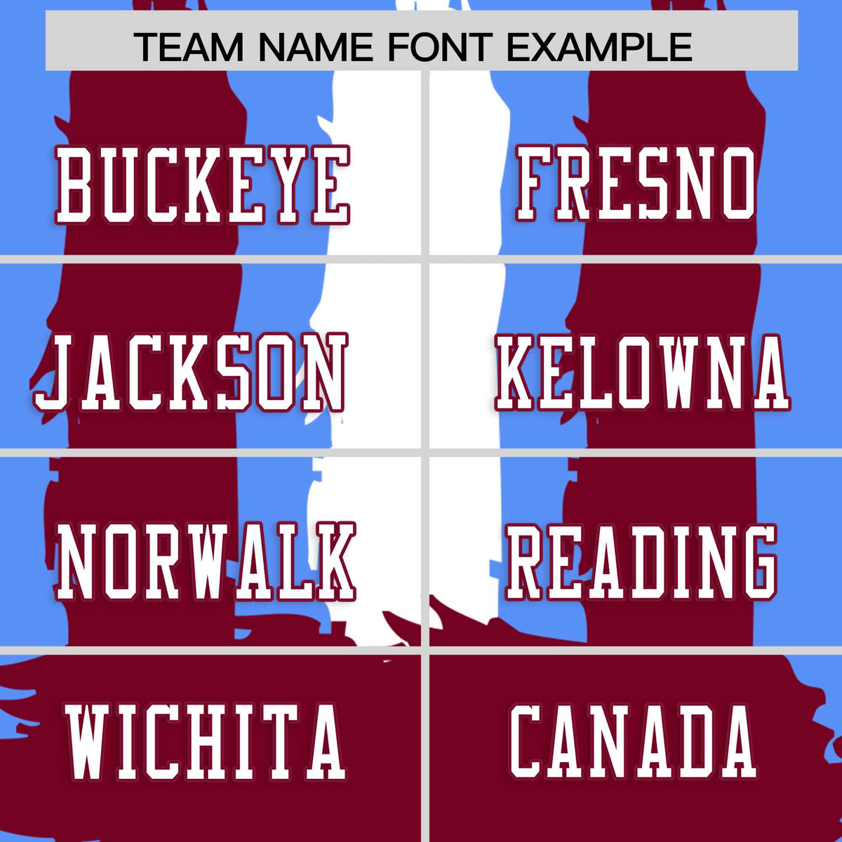 Custom Powder Blue Crimson and White Graffiti Pattern Practice American Football Jerseys