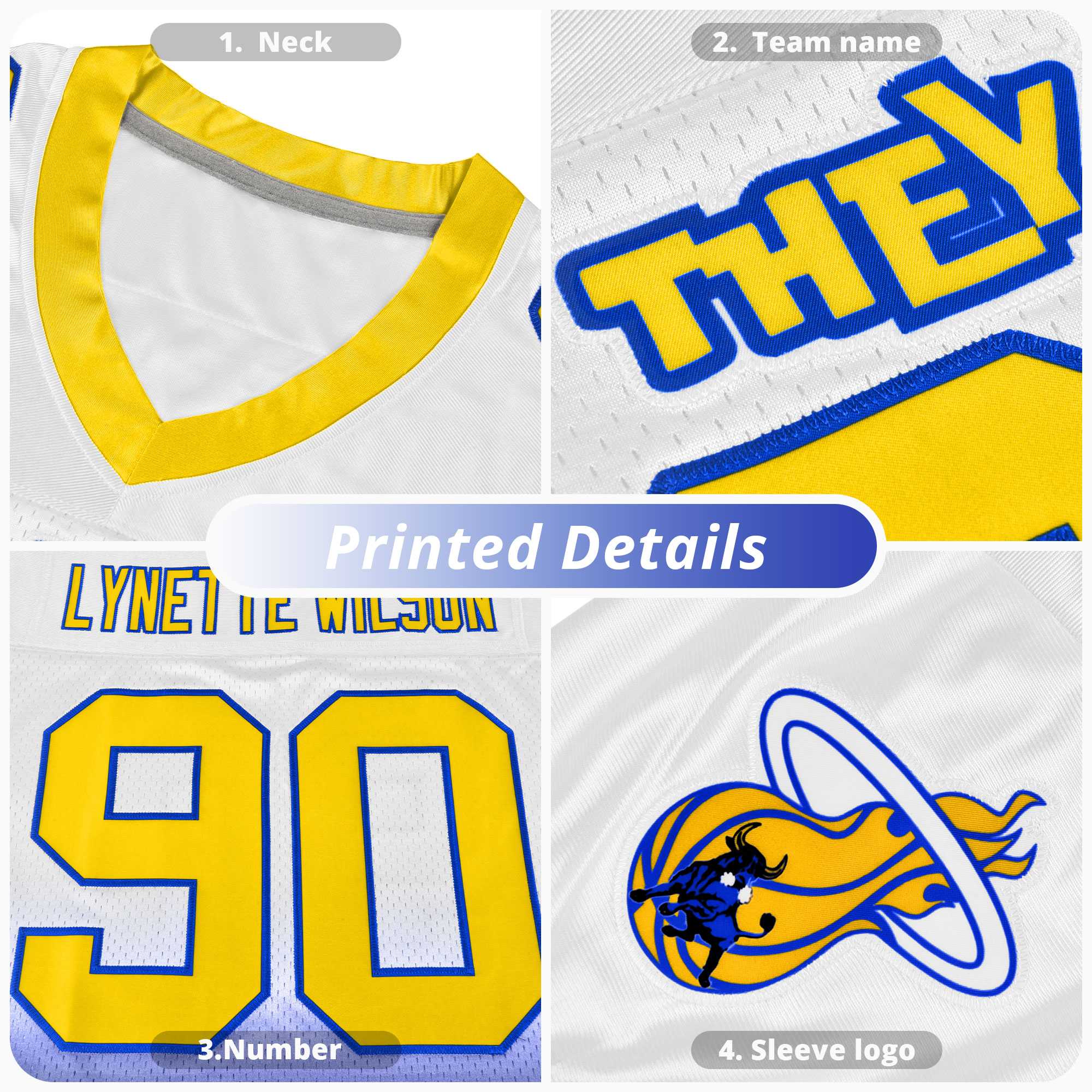 Custom Black Powder Blue and White Graffiti Pattern Practice American Football Jerseys