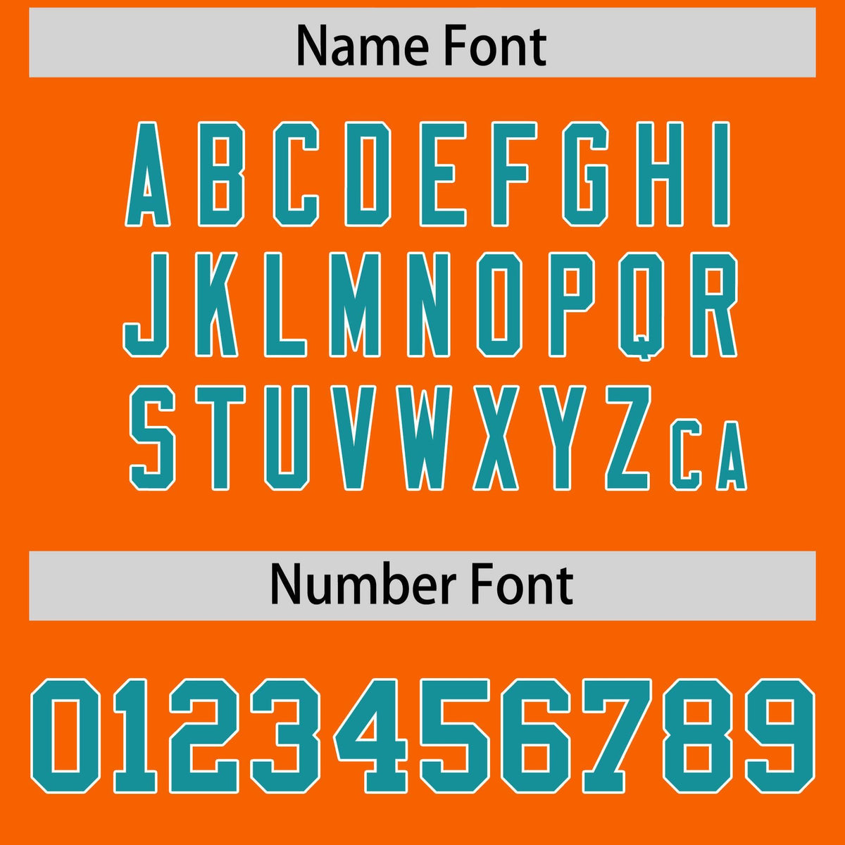 Custom Orange Aqua-White Color Block Personalized Raglan Sleeves Authentic Football Jersey