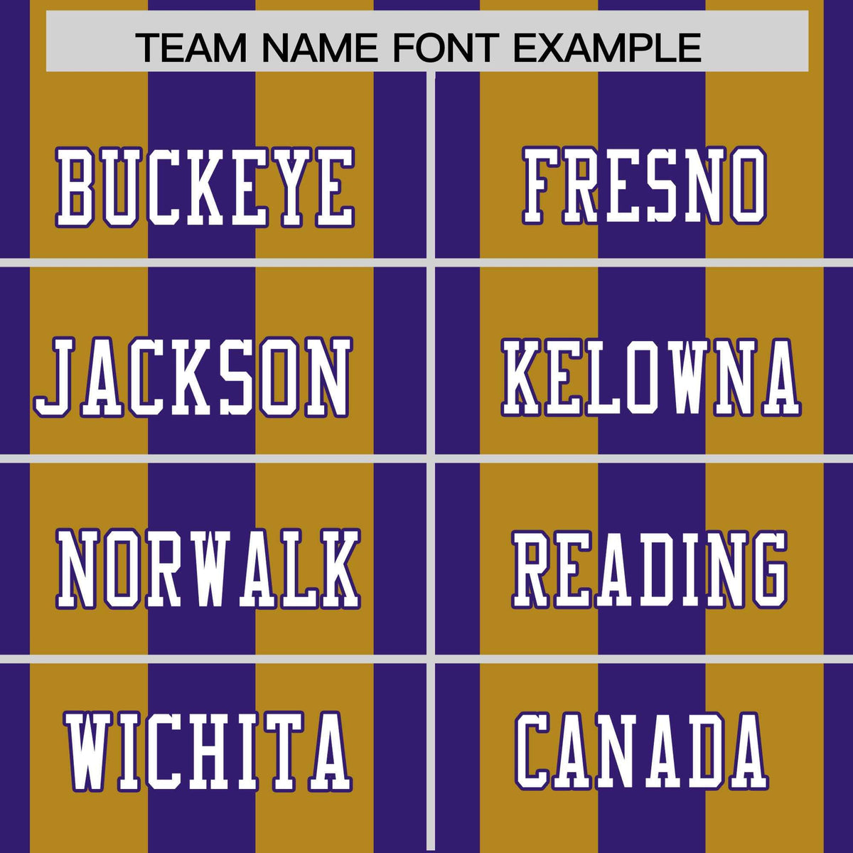Custom Purple Old Gold Personalized Thick Stripe Design Authentic Football Jersey