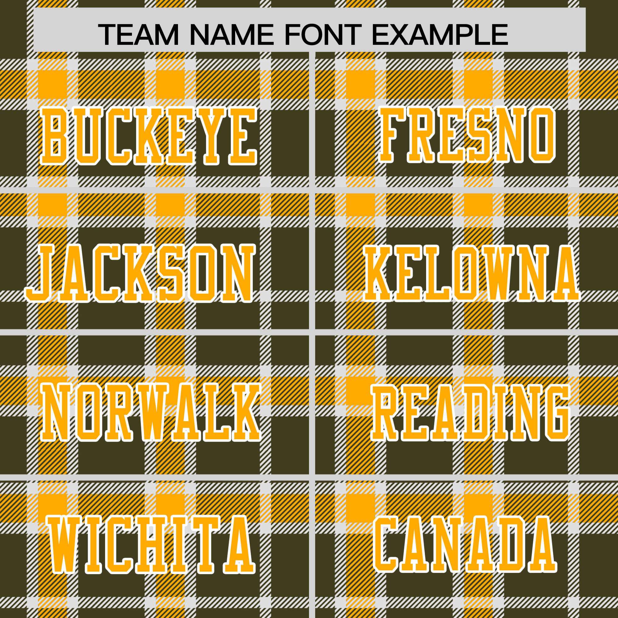 Custom Yellow Olive Personalized Plaid Pattern Design Authentic Football Jersey