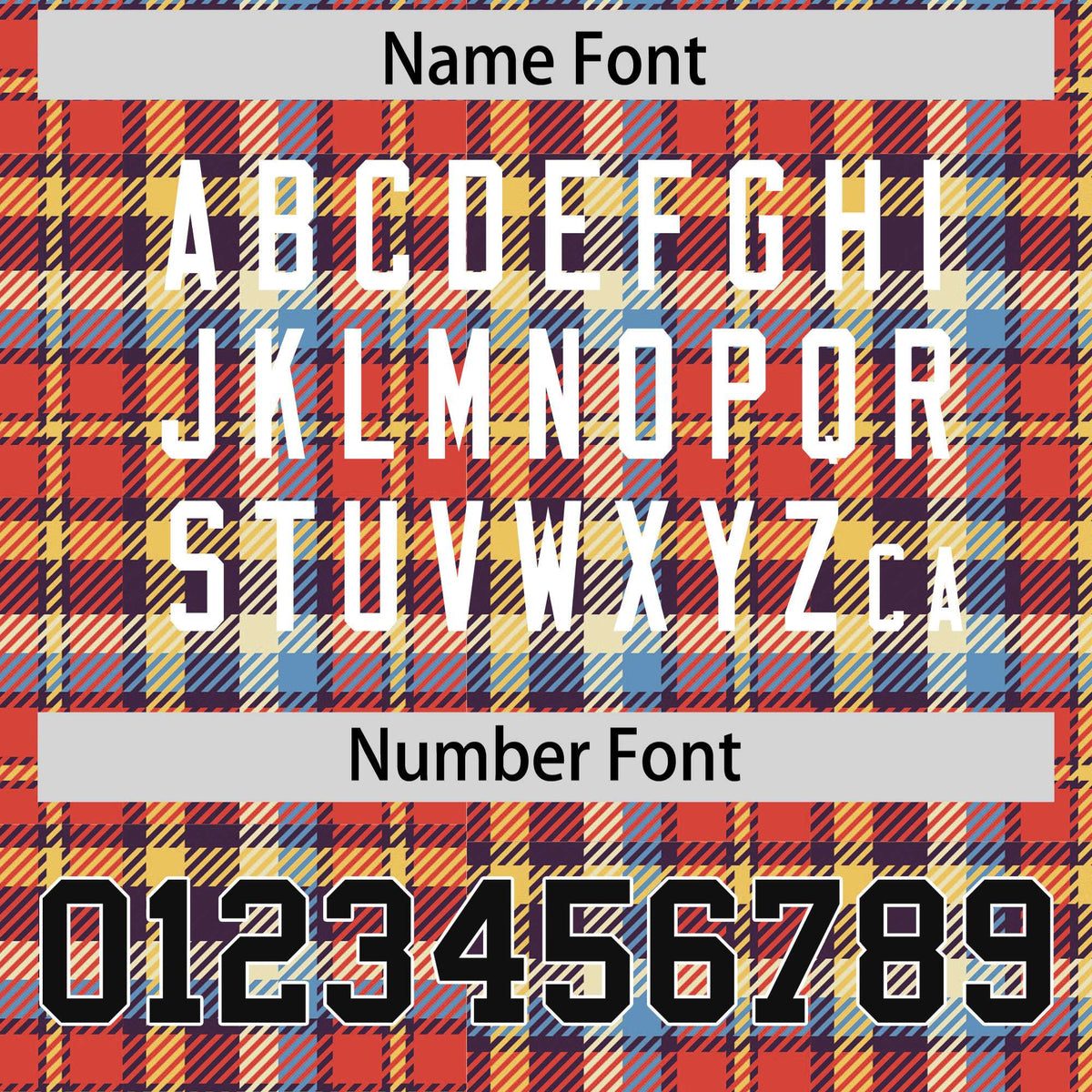 Custom Red Personalized Plaid Pattern Design Authentic Football Jersey