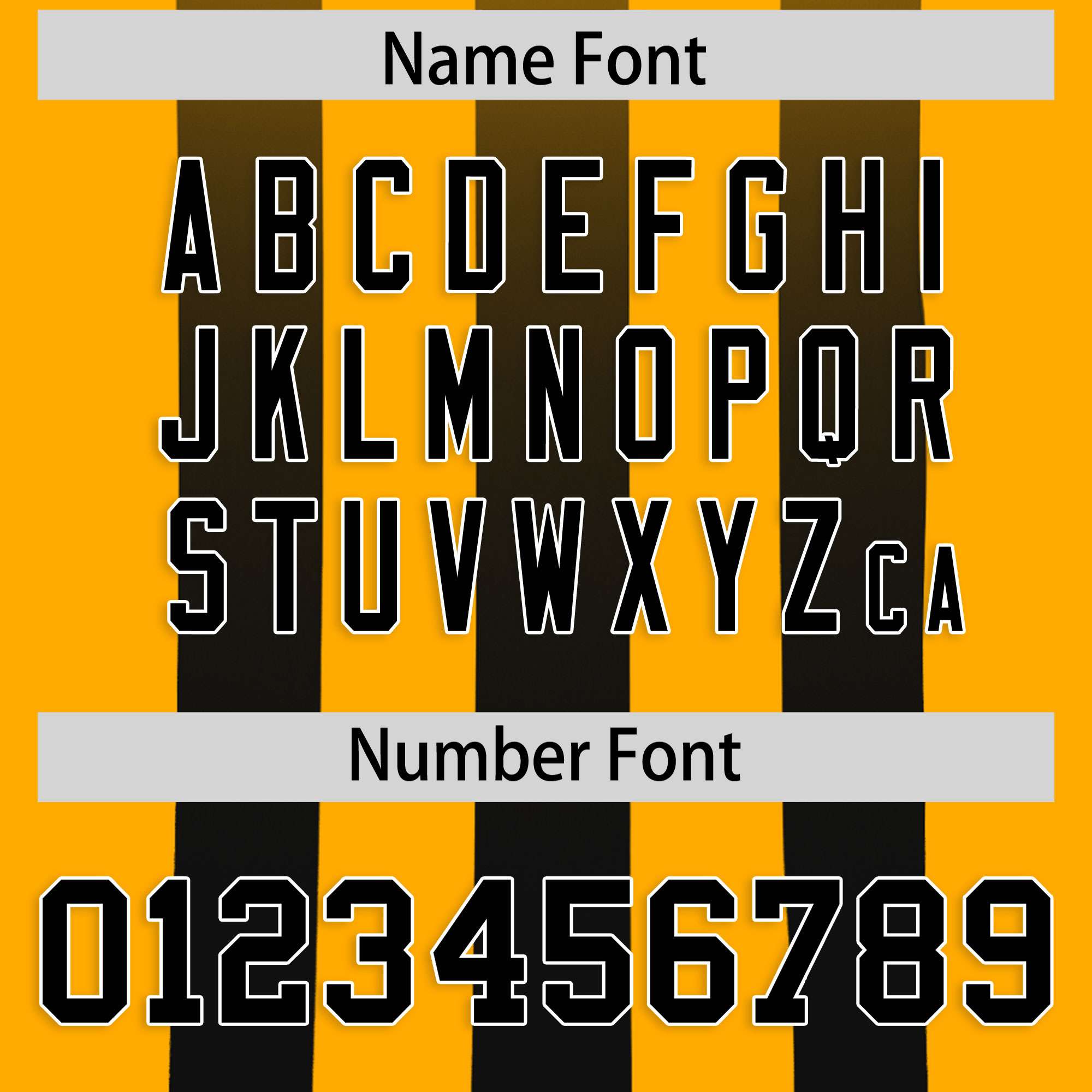 Custom Yellow Black Vertical Fine Stripe Gradient Fashion Personalized Team American Football Jersey