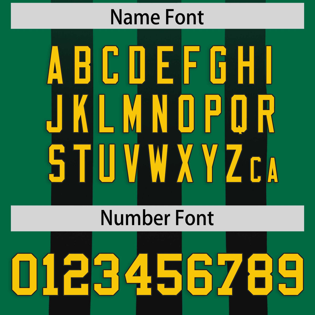 Custom Kelly Green Black Vertical Fine Stripe Gradient Fashion Personalized Team American Football Jersey