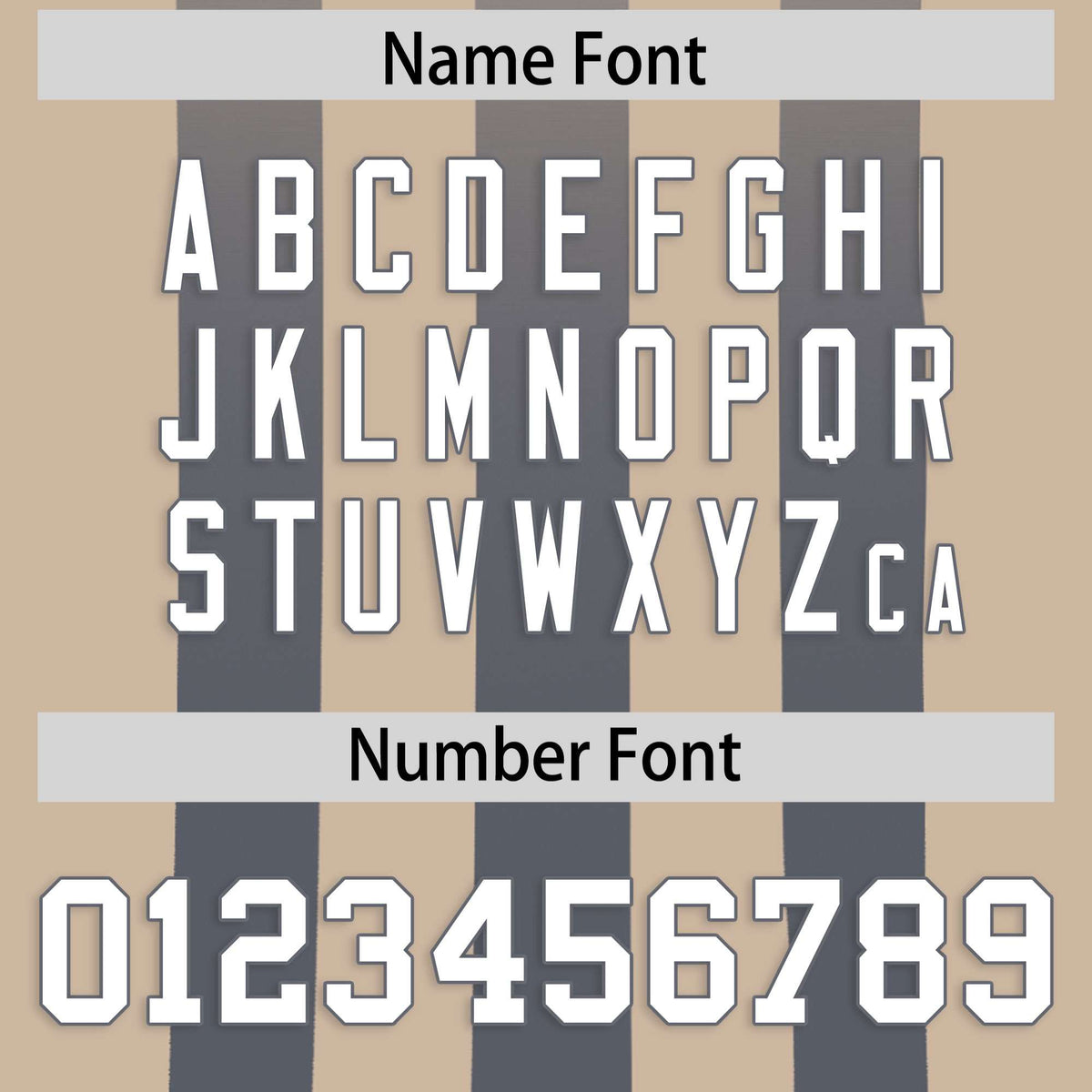 Custom Khaki Dark Gray Vertical Fine Stripe Gradient Fashion Personalized Team American Football Jersey