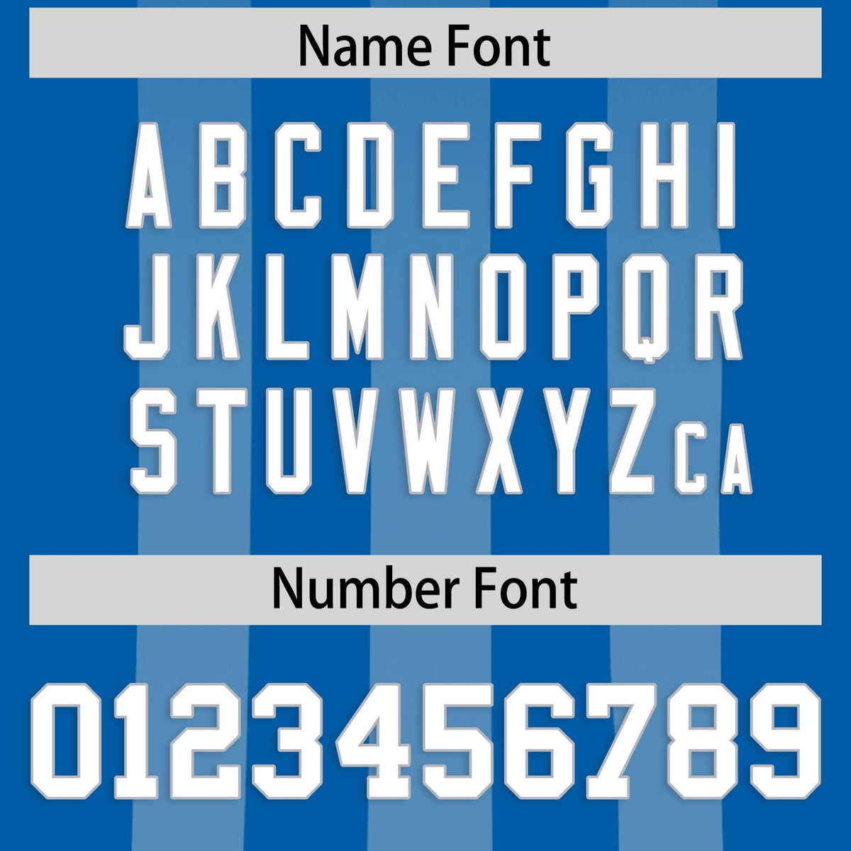 Custom Royal Light Blue Vertical Fine Stripe Gradient Fashion Personalized Team American Football Jersey